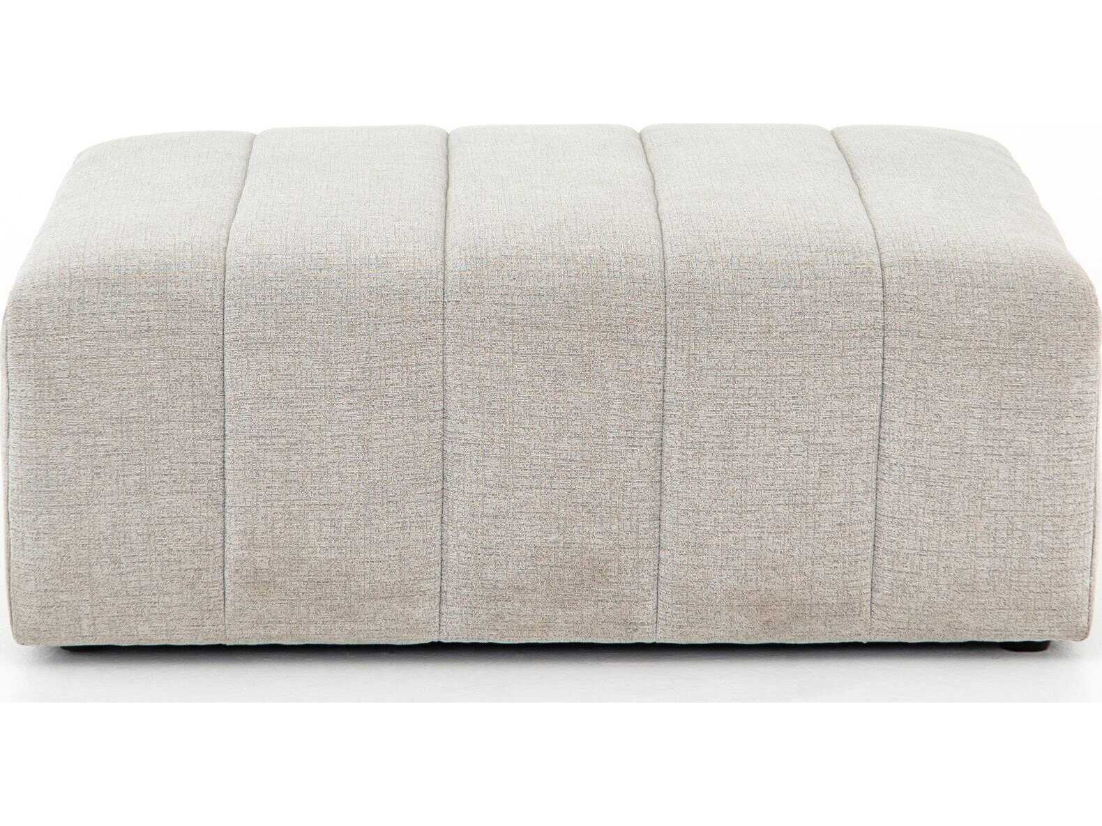 Four Hands Grayson Langham Napa Sandstone Upholstered Ottoman