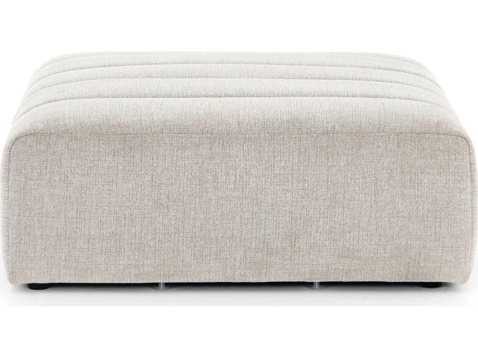 Four Hands Grayson Langham Napa Sandstone Upholstered Ottoman