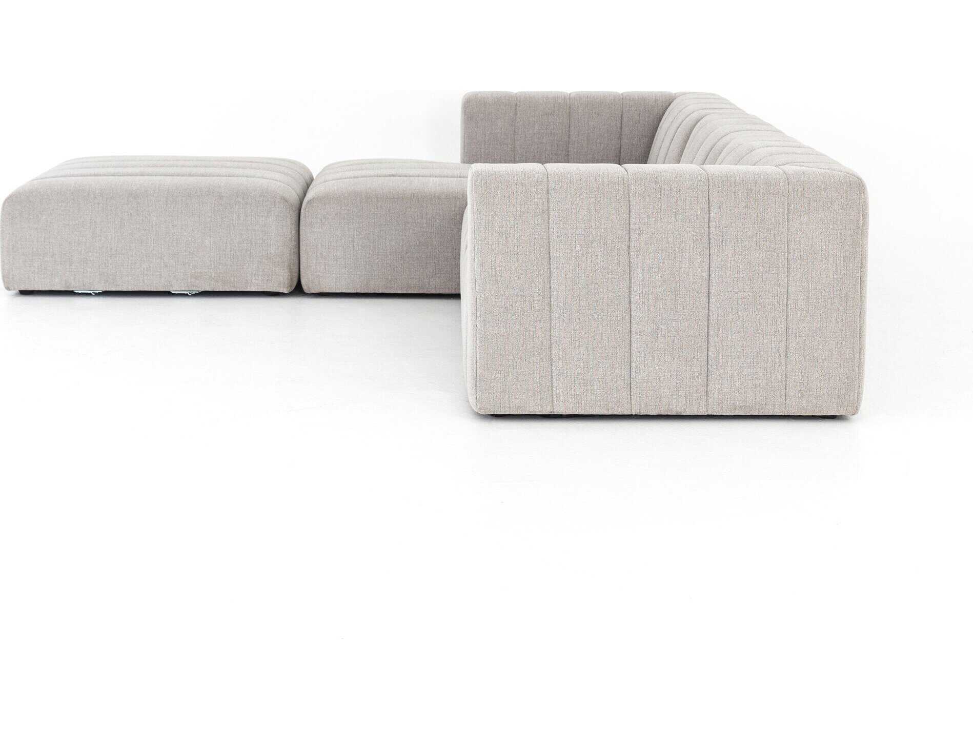 Four Hands Grayson Langham 3 - Piece Upholstered Sectional Sofa with Ottoman