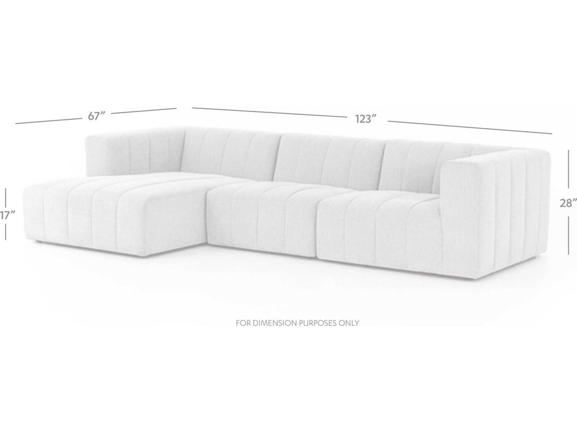 Four Hands Grayson Langham 3 - Piece Upholstered Sectional Sofa