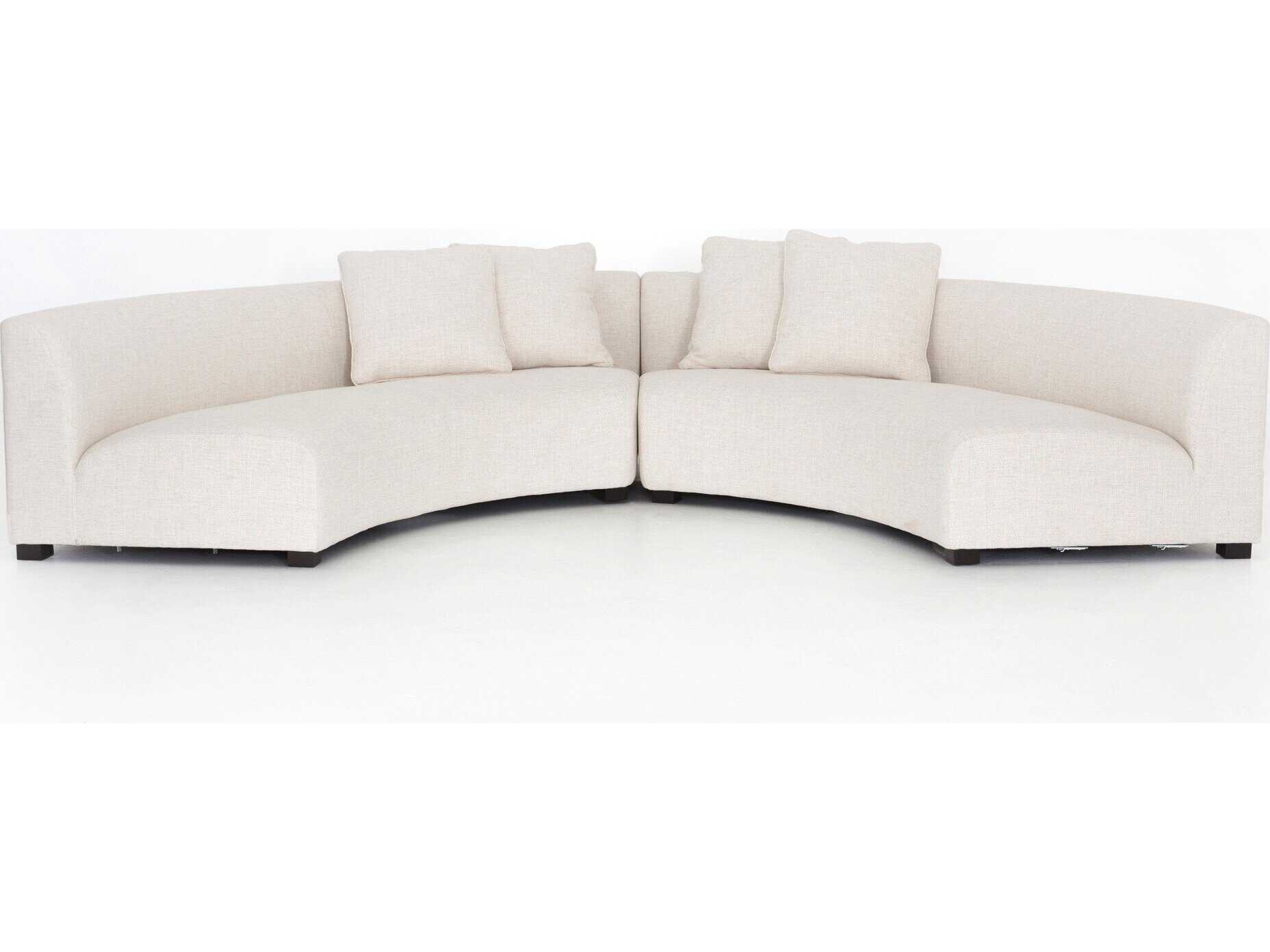 Four Hands Grayson Liam 2 - Piece Cream Upholstered Sectional Sofa
