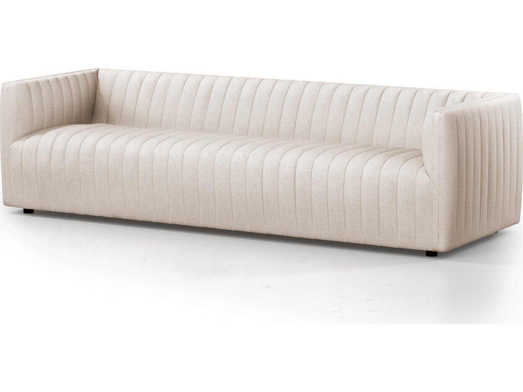 Four Hands Grayson Augustine Dover Crescent Cream Upholstered Sofa