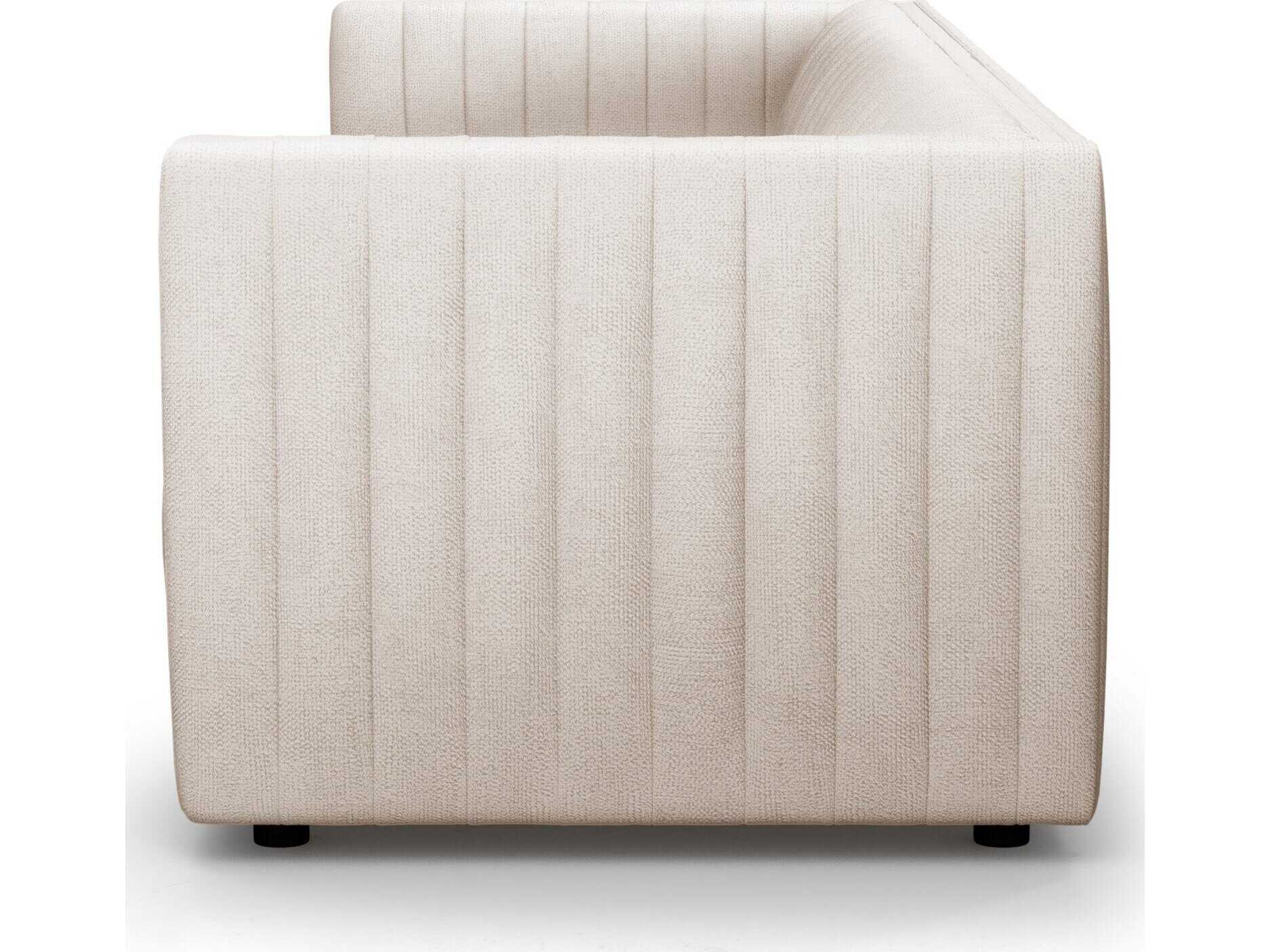 Four Hands Grayson Augustine Dover Crescent Cream Upholstered Sofa
