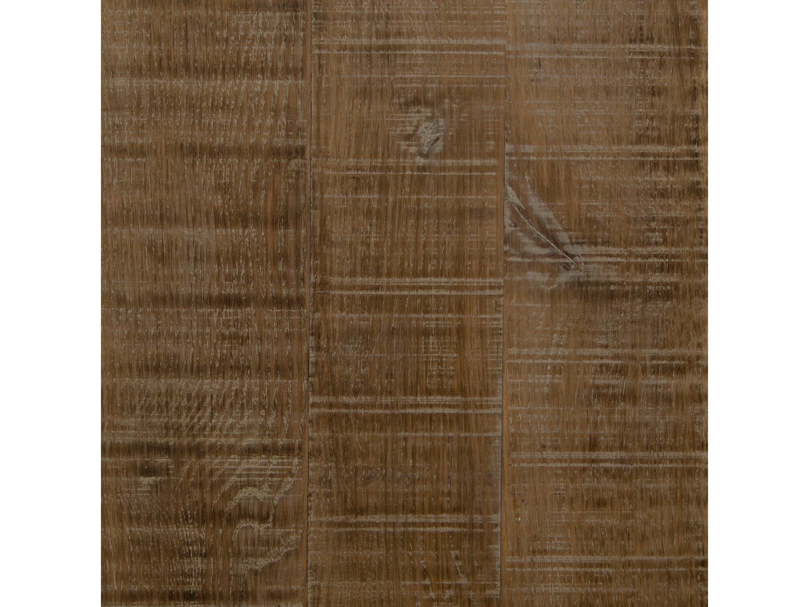 Four Hands Hughes Evans Round Metal Vessel Grey Polished Brass Light Burnt Oak Dining Table