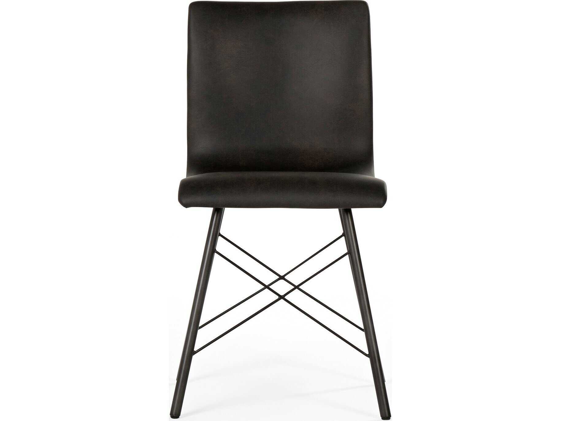 Four Hands Irondale Diaw Dining Chair-Distressed Black
