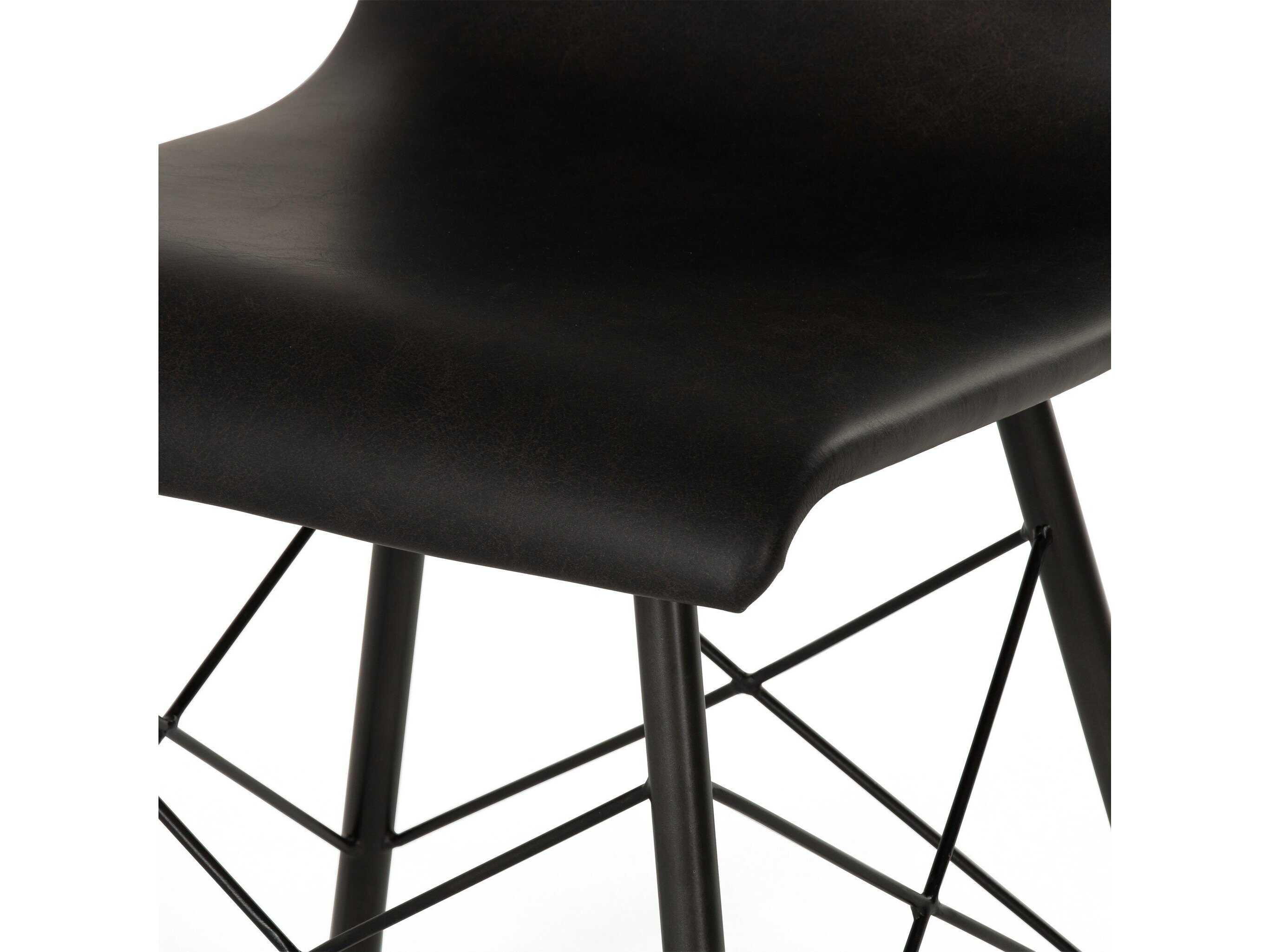 Four Hands Irondale Diaw Dining Chair-Distressed Black