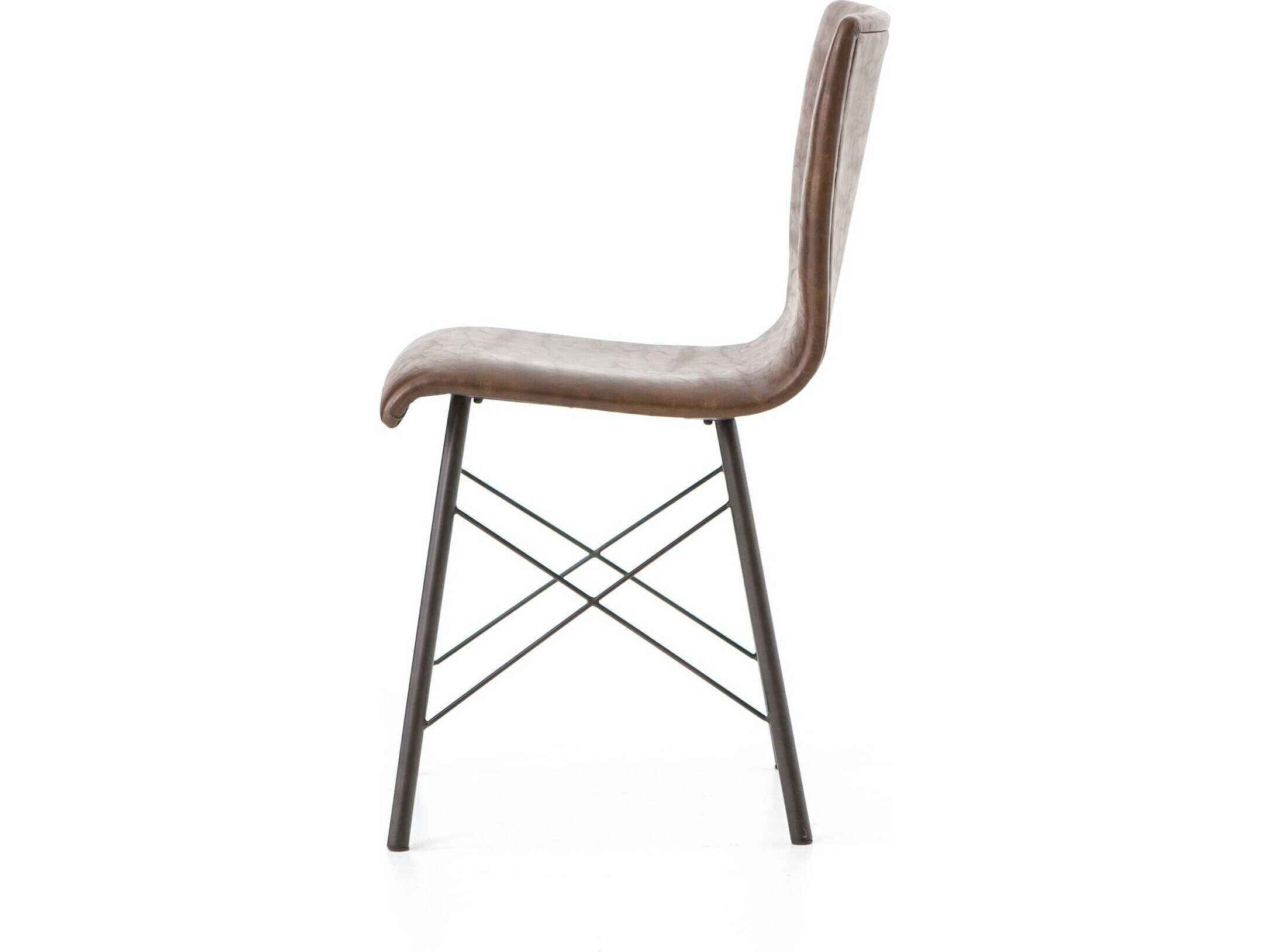 Four Hands Irondale Diaw Brown Side Dining Chair