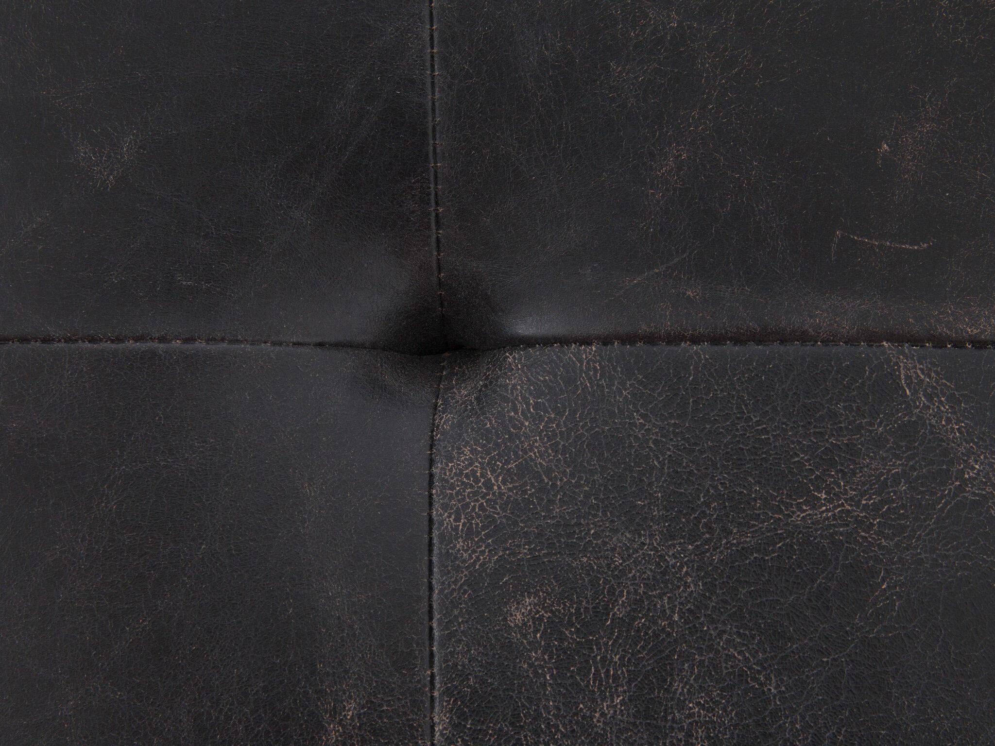 Four Hands Irondale Oxford Rectangular Leather Rialto Ebony Coffee Table