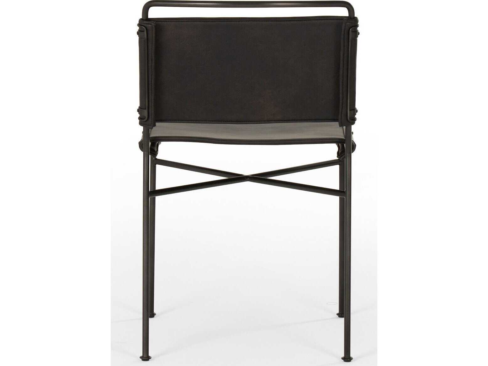 Four Hands Irondale Wharton Black Side Dining Chair