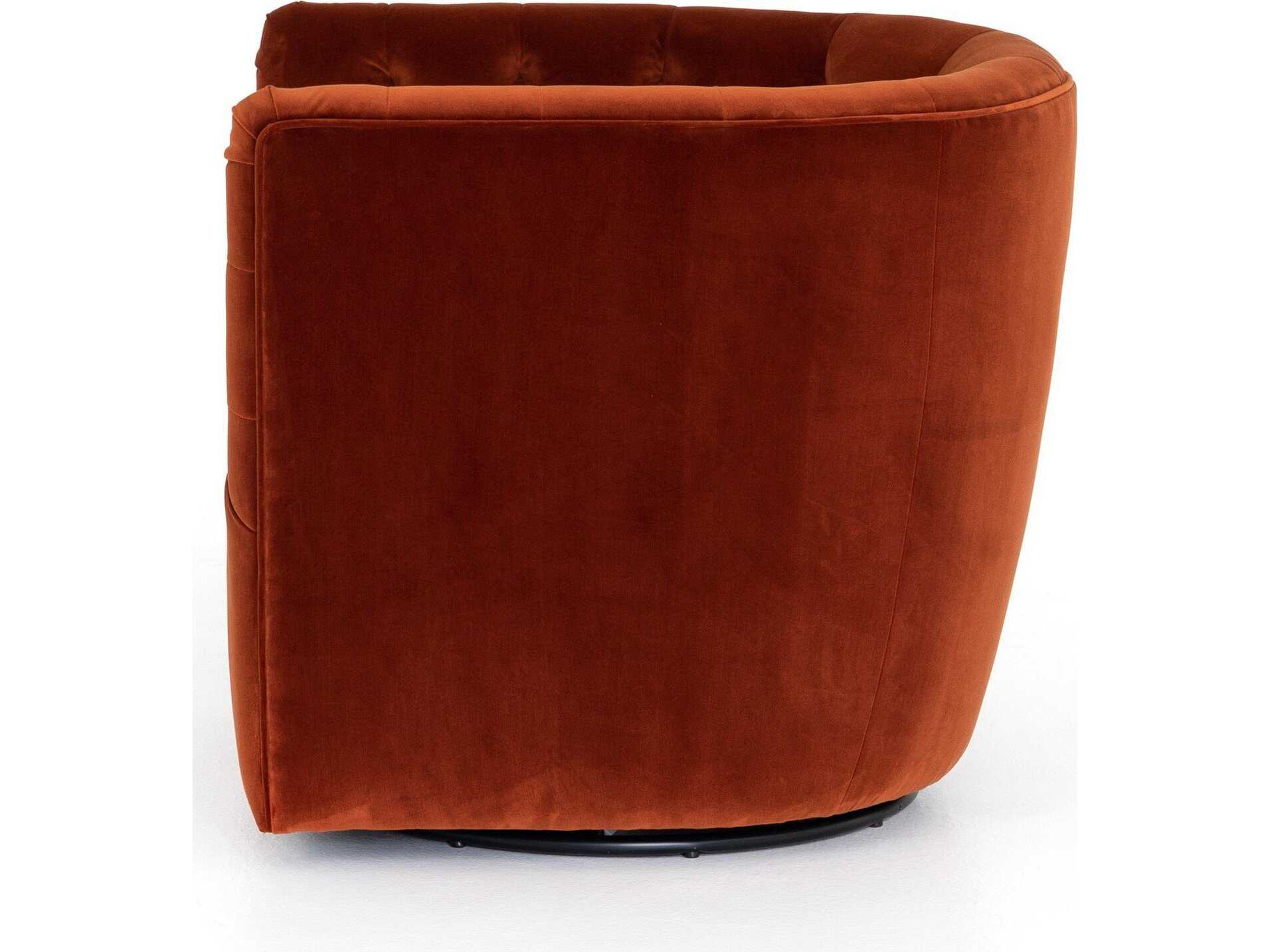 Four Hands Kensington Swivel Red Accent Chair