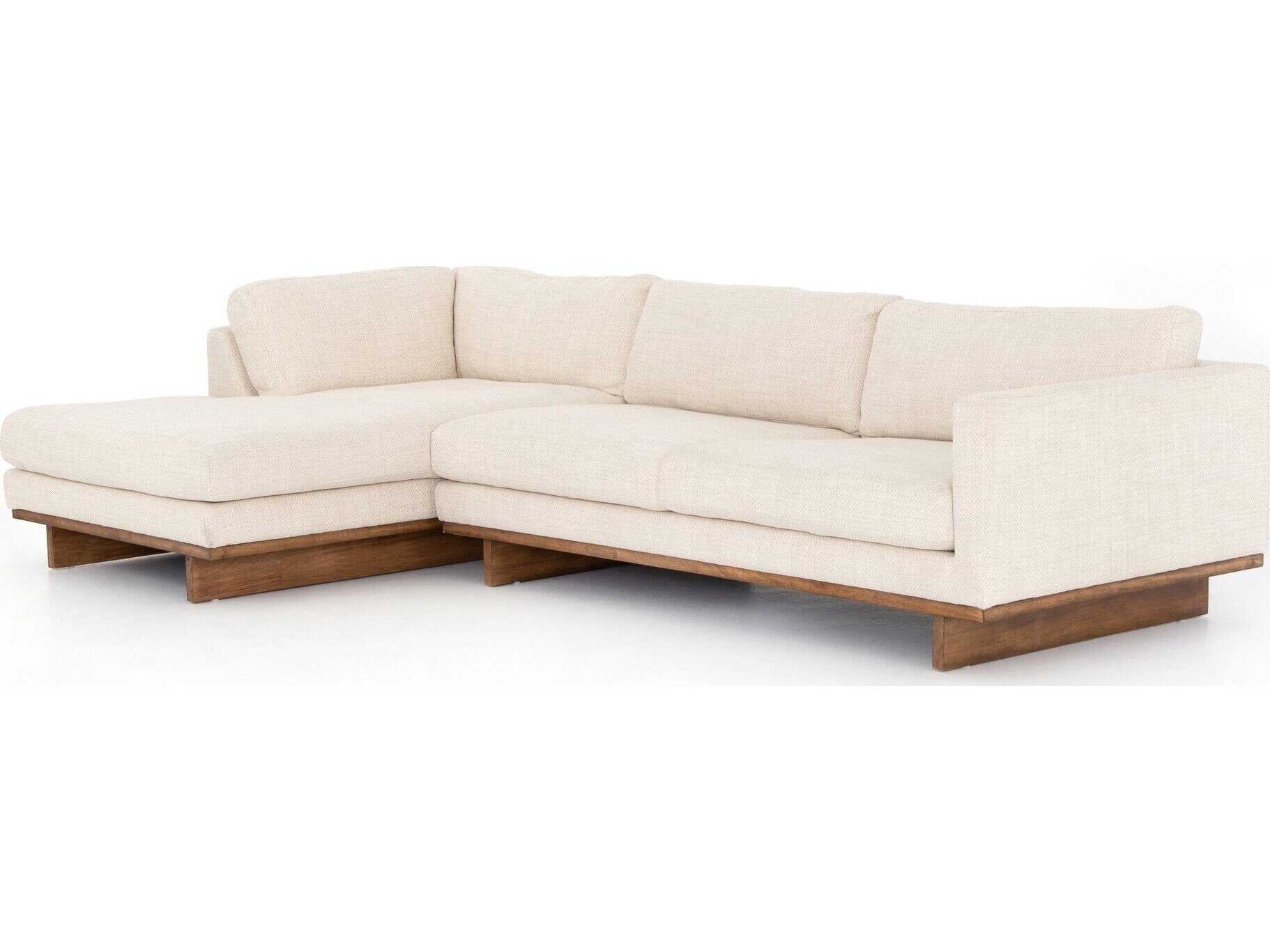Four Hands Kensington Everly 2 - Piece Cream Upholstered Sectional Sofa with LAF Chaise