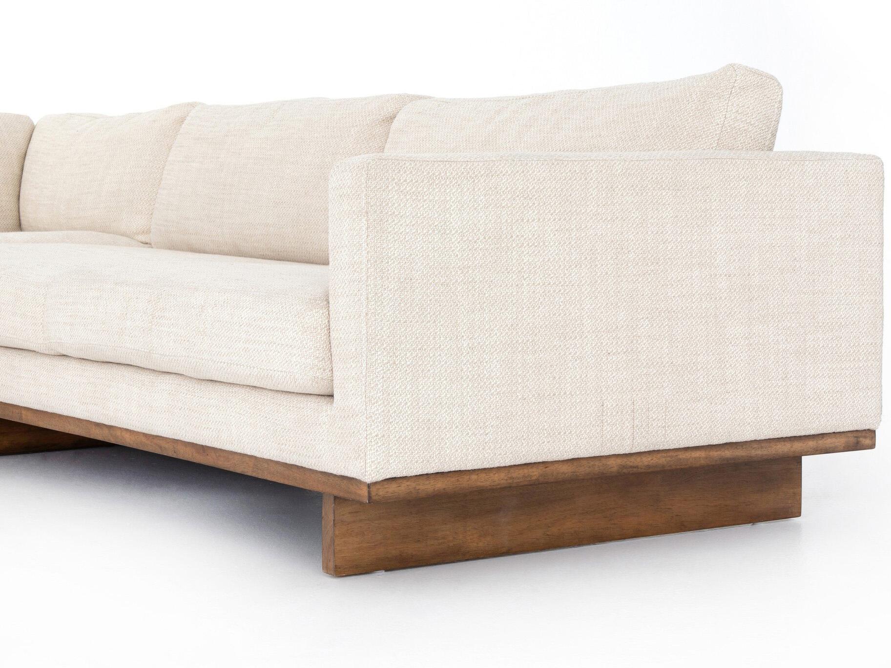 Four Hands Kensington Everly 2 - Piece Cream Upholstered Sectional Sofa with LAF Chaise