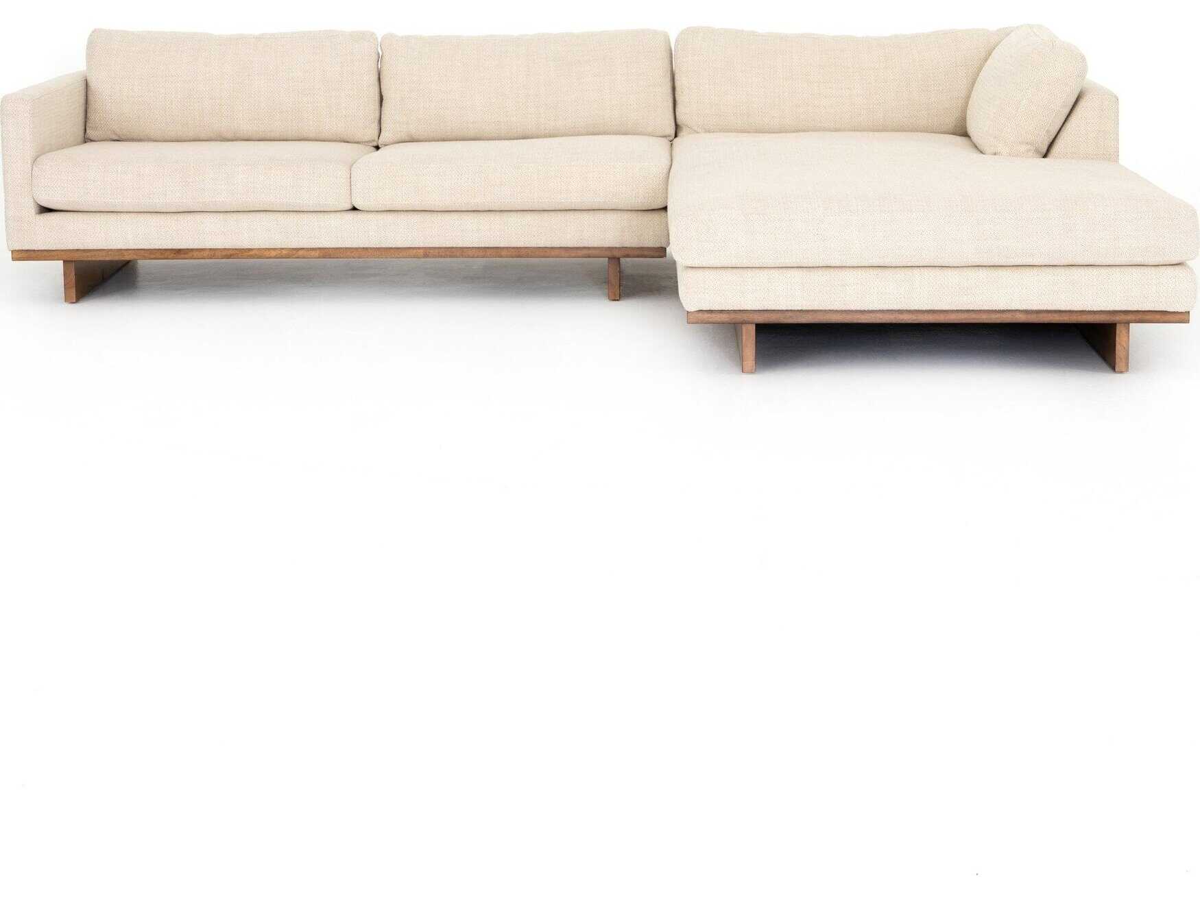 Four Hands Kensington Everly 2 - Piece Cream Upholstered Sectional Sofa with RAF Chaise