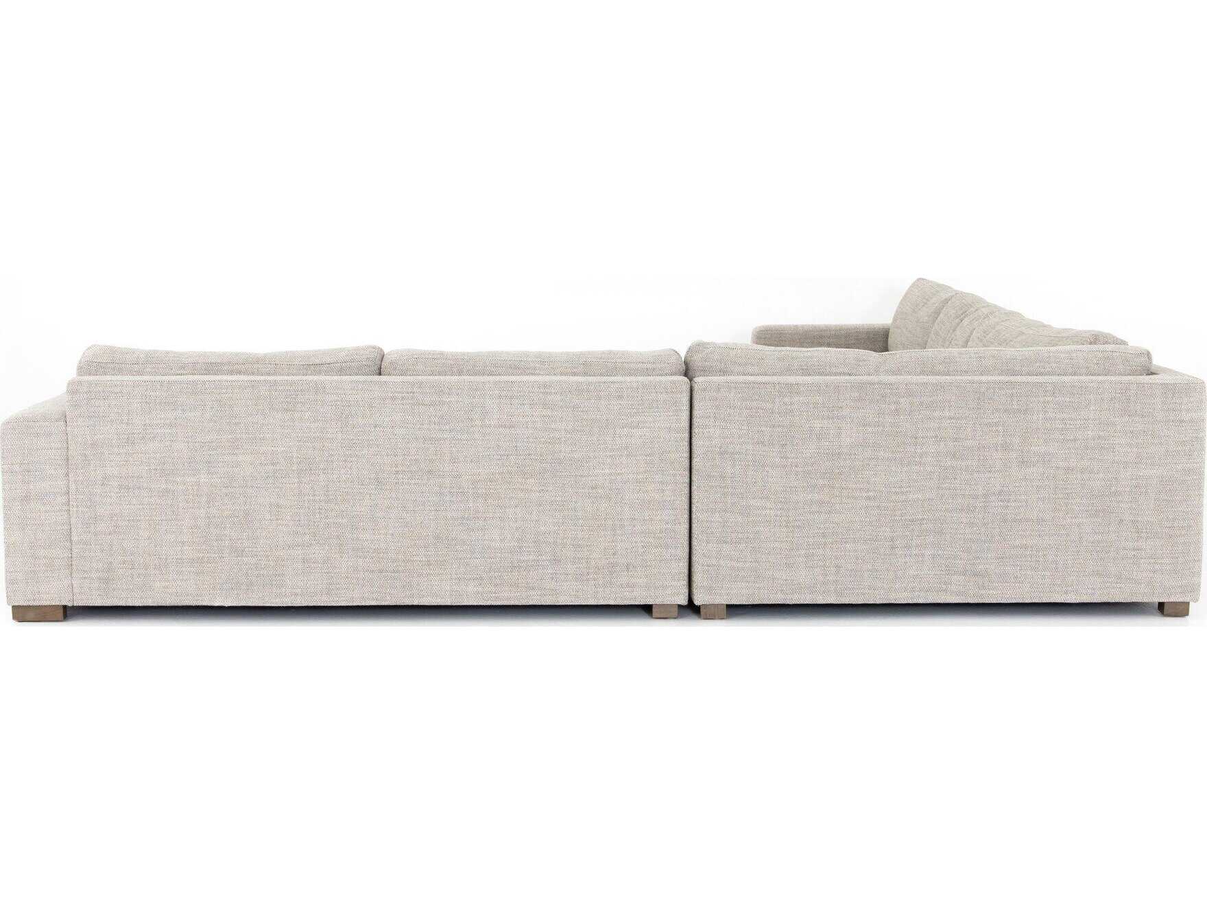 Four Hands Kensington Boone 3 - Piece Gray Upholstered Sectional Sofa
