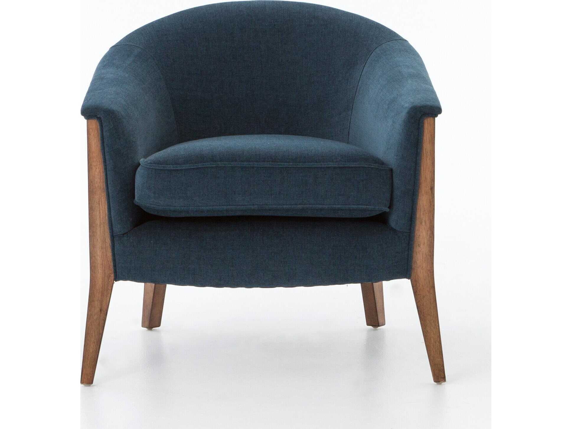 Four Hands Kensington Nomad Blue Fabric Accent Chair
