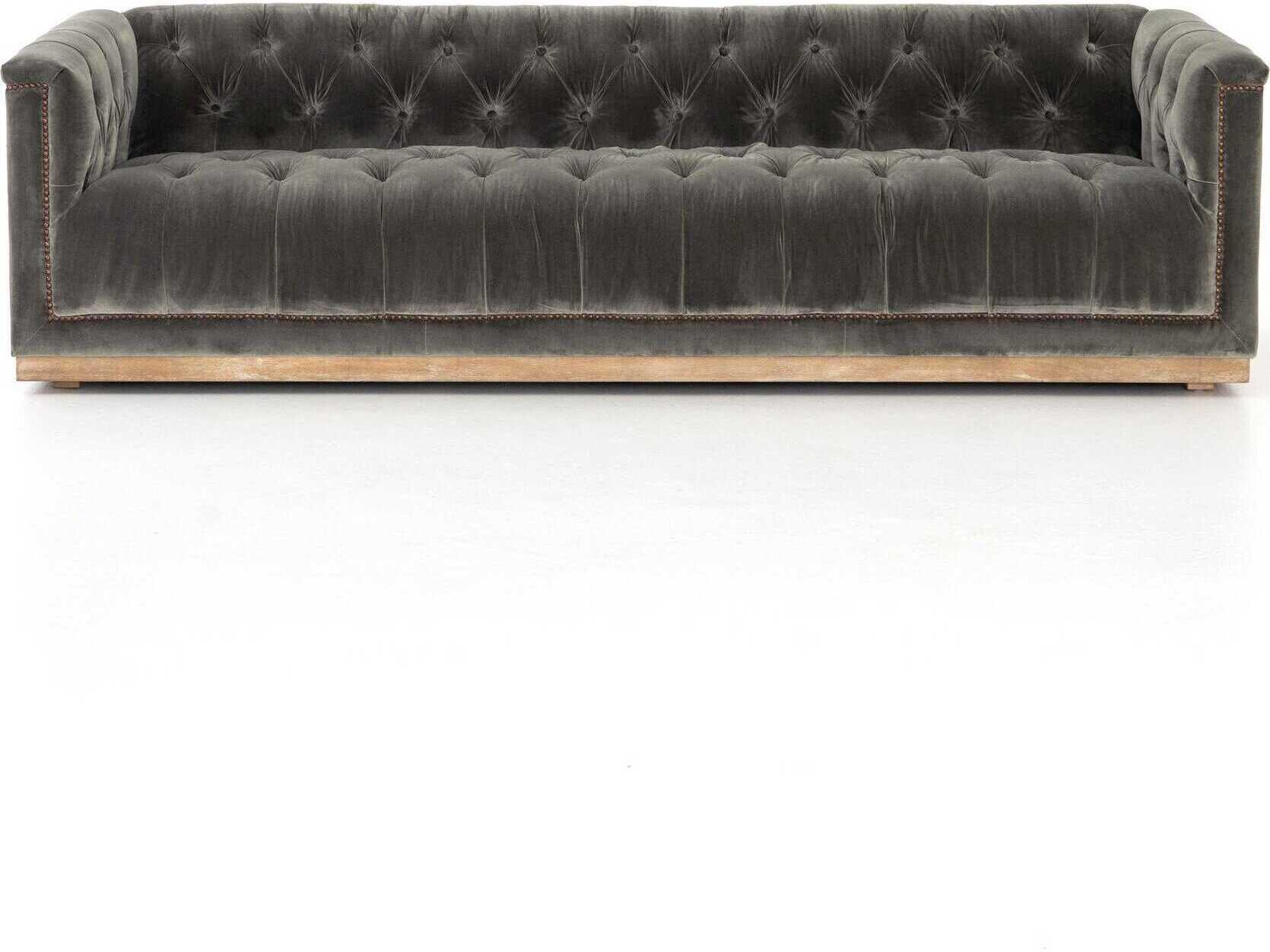 Four Hands Kensington Maxx Sapphire Birch 95" Sofa