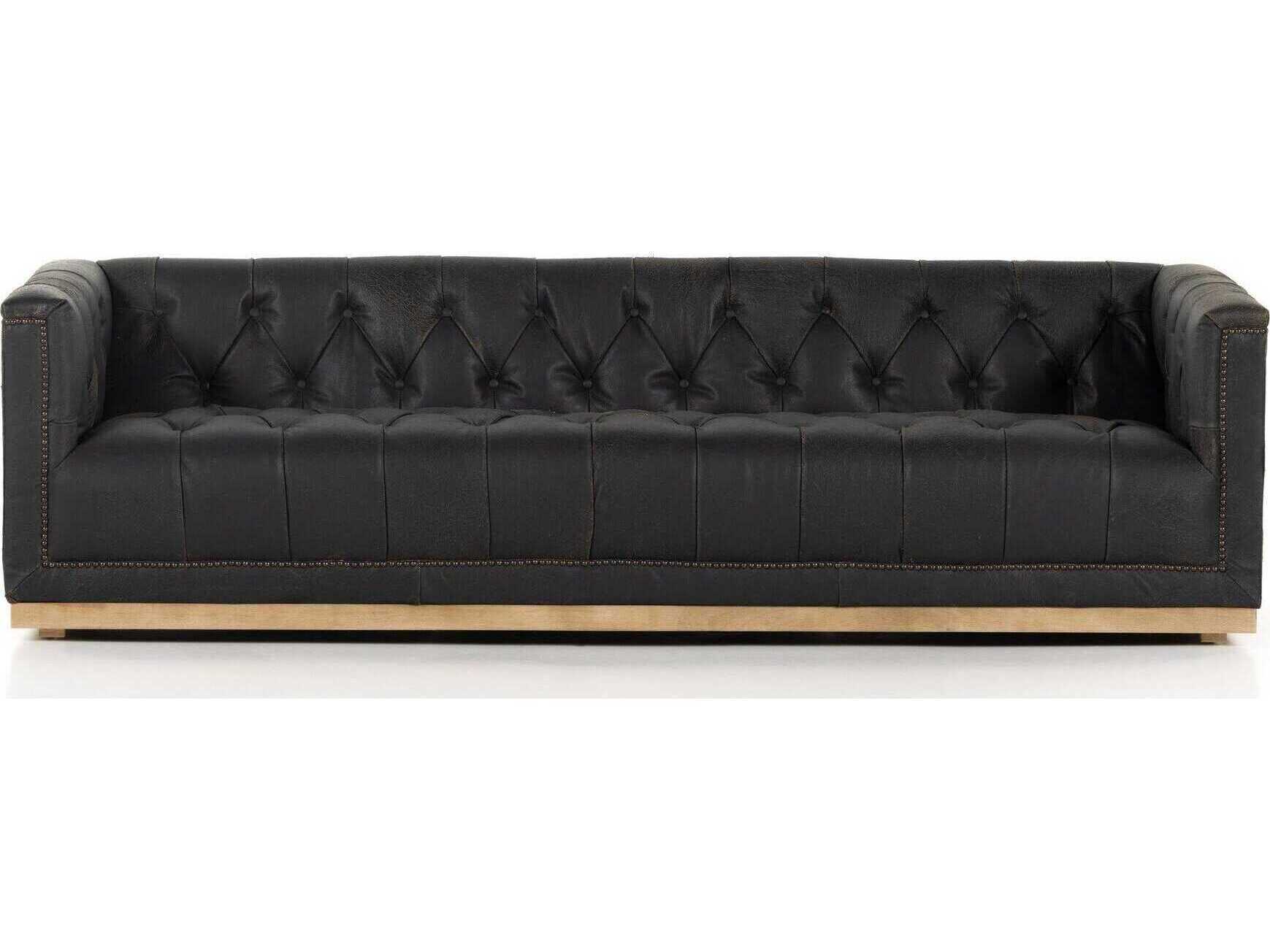 Luxecor Globetrotter Maxx Destroyed Black 95" Sofa
