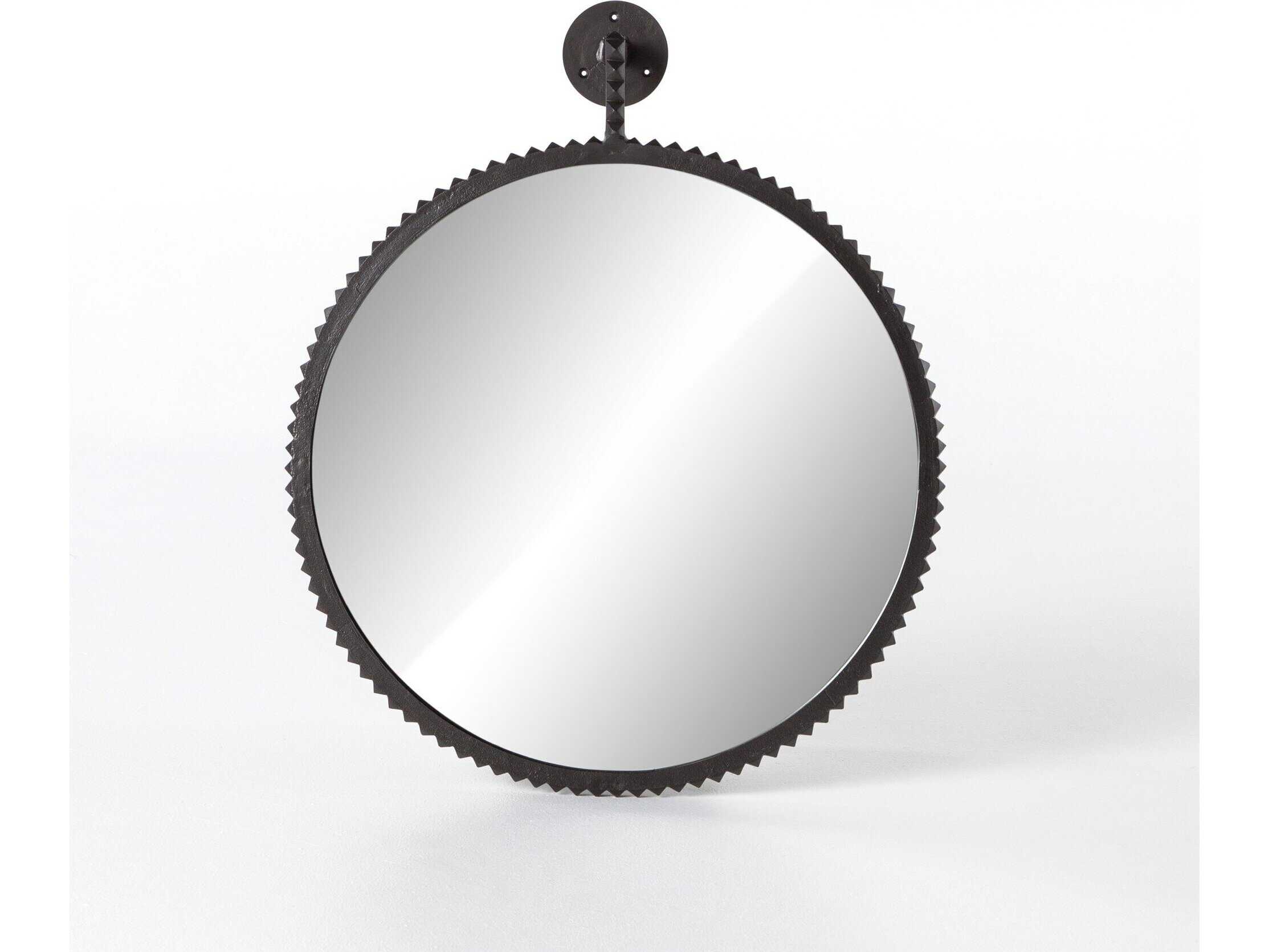 Four Hands Camden Cru Round Wall Mirror