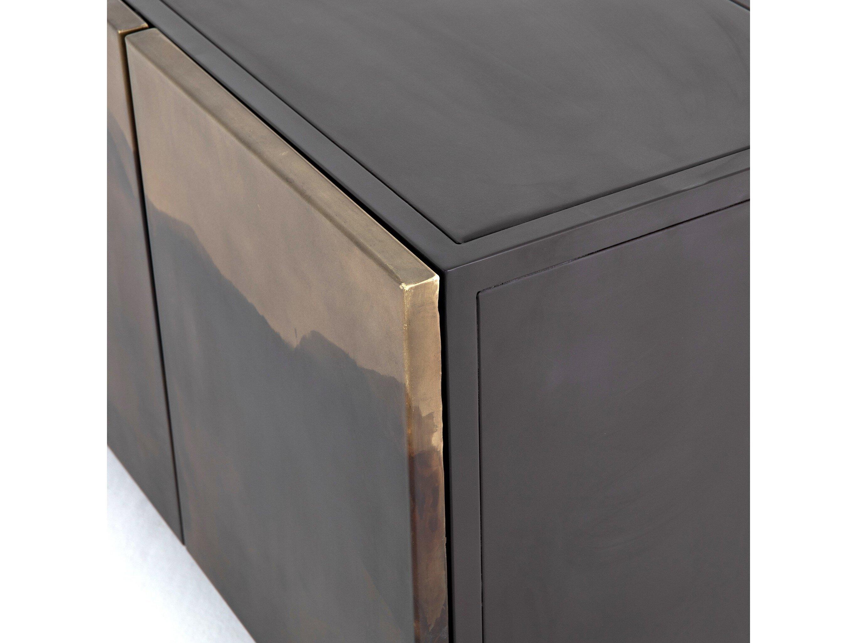 Four Hands Element Stormy 72" Distressed Ombre Aged Brown Media Console