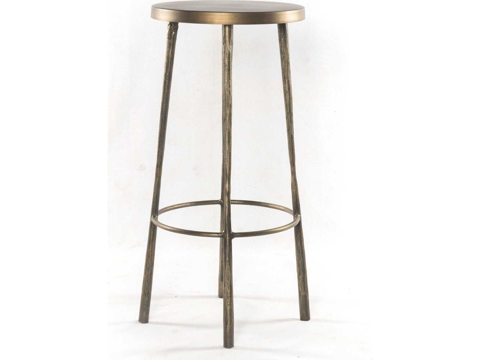 Four Hands Element Westwood Antique Brass Bar Stool