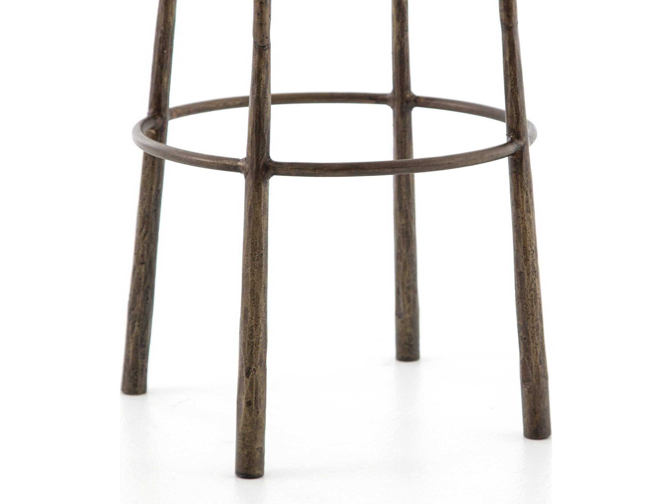 Four Hands Element Westwood Antique Brass Bar Stool