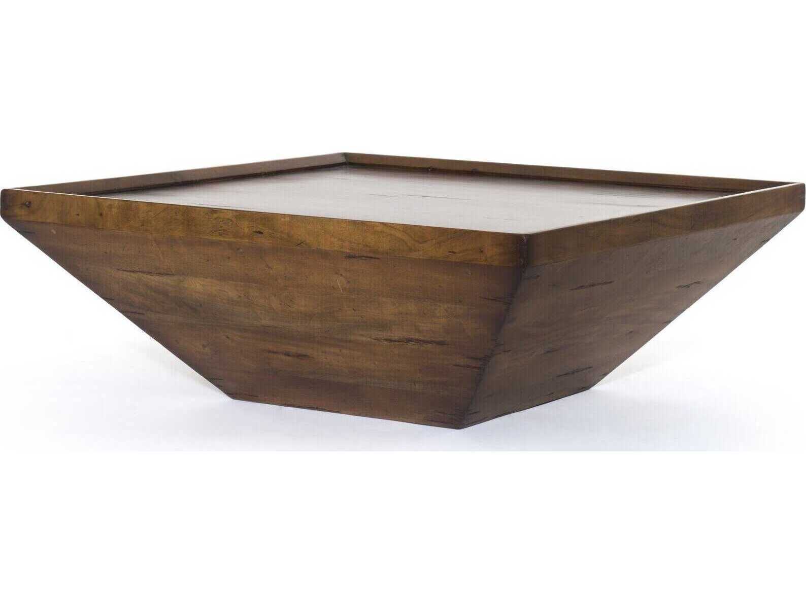 Four Hands Harmon Drake Square Reclaimed Fruitwood Coffee Table