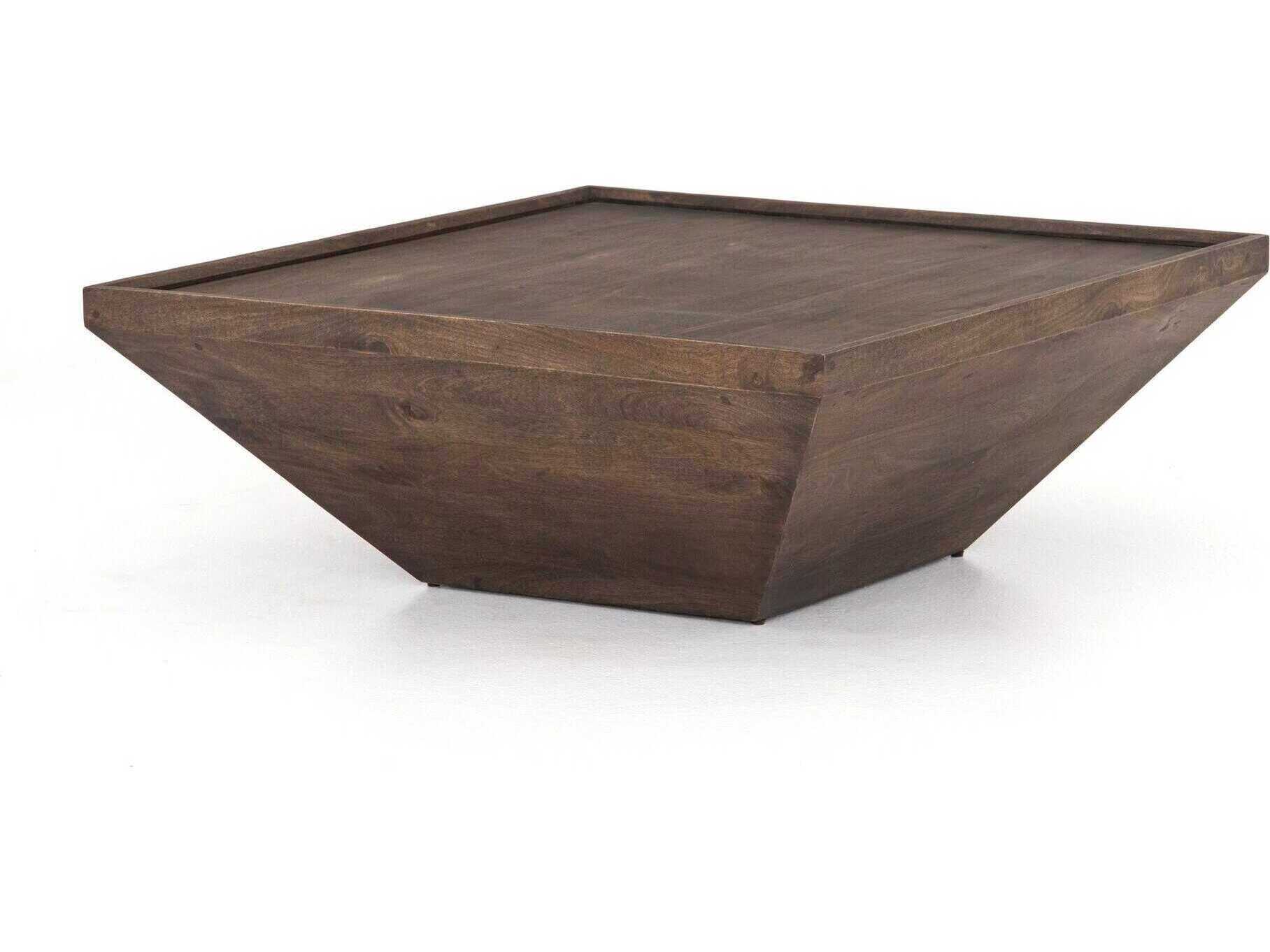 Four Hands Harmon Drake Coffee Table-Aged Brown