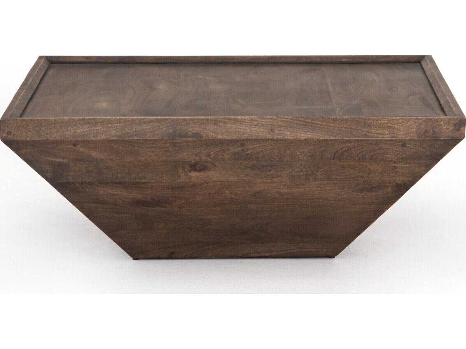 Four Hands Harmon Drake Coffee Table-Aged Brown
