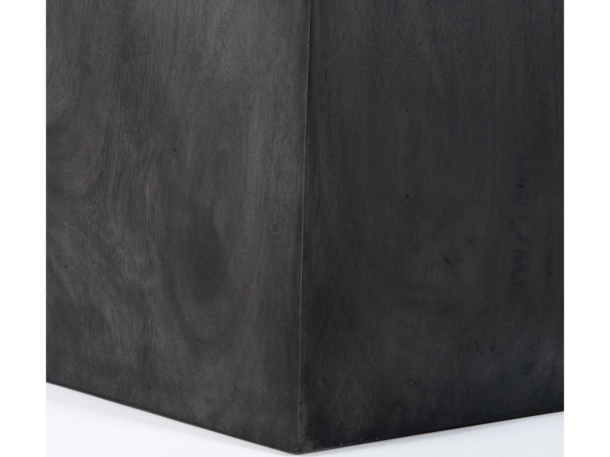 Four Hands Harmon Kesling Round Wood Coal On Mango Dining Table