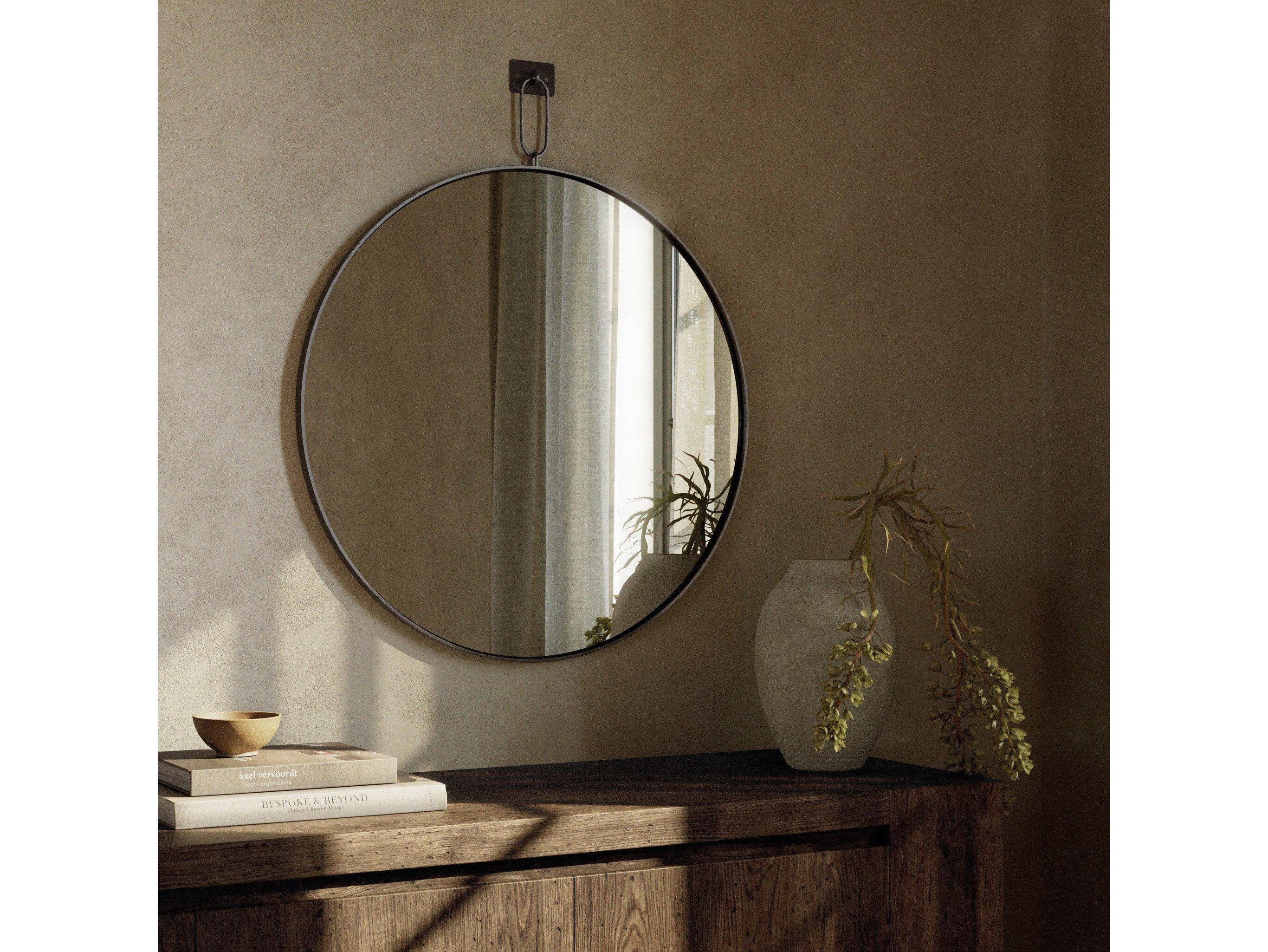 Four Hands Hutton Vina Round Wall Mirror