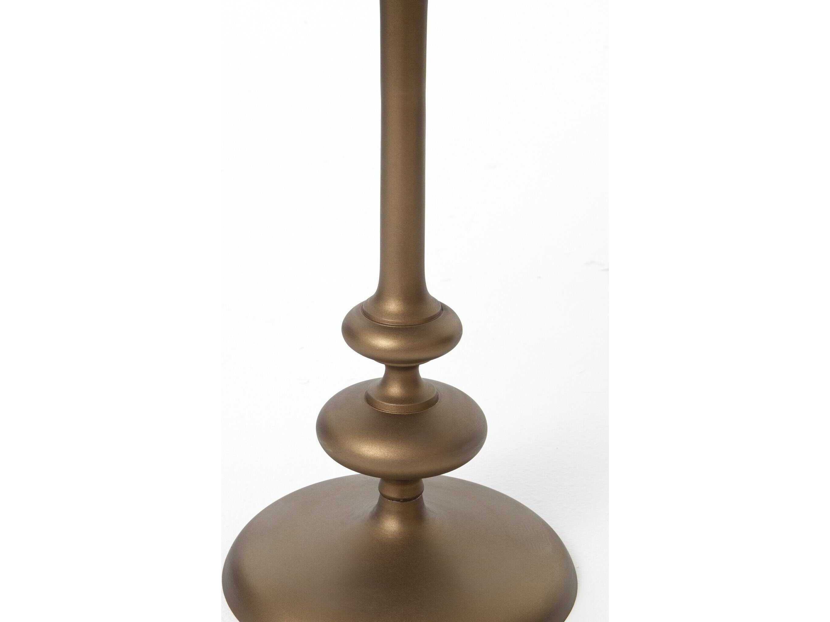 Four Hands Marlow Matchstick Round Metal End Table