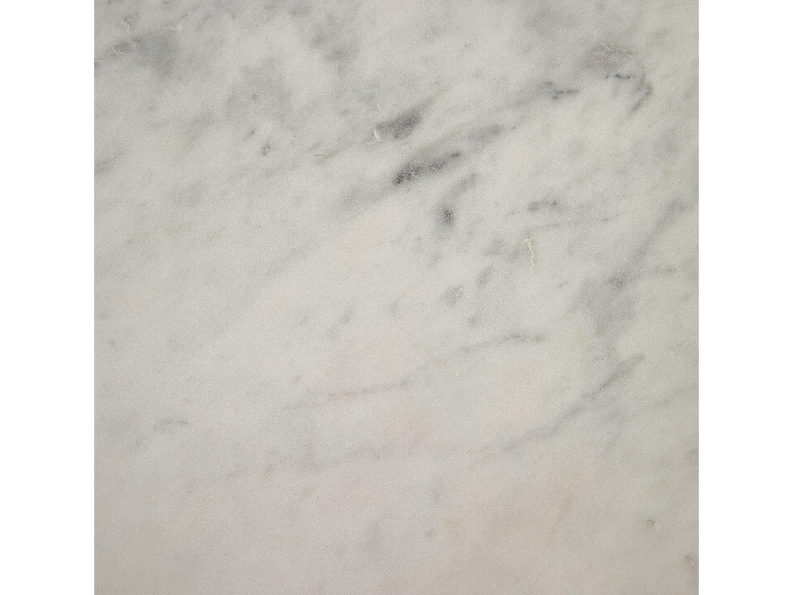 Four Hands Marlow Calder Nesting Oval Raw Brass Tempered Glass Polished White Marble Coffee Table