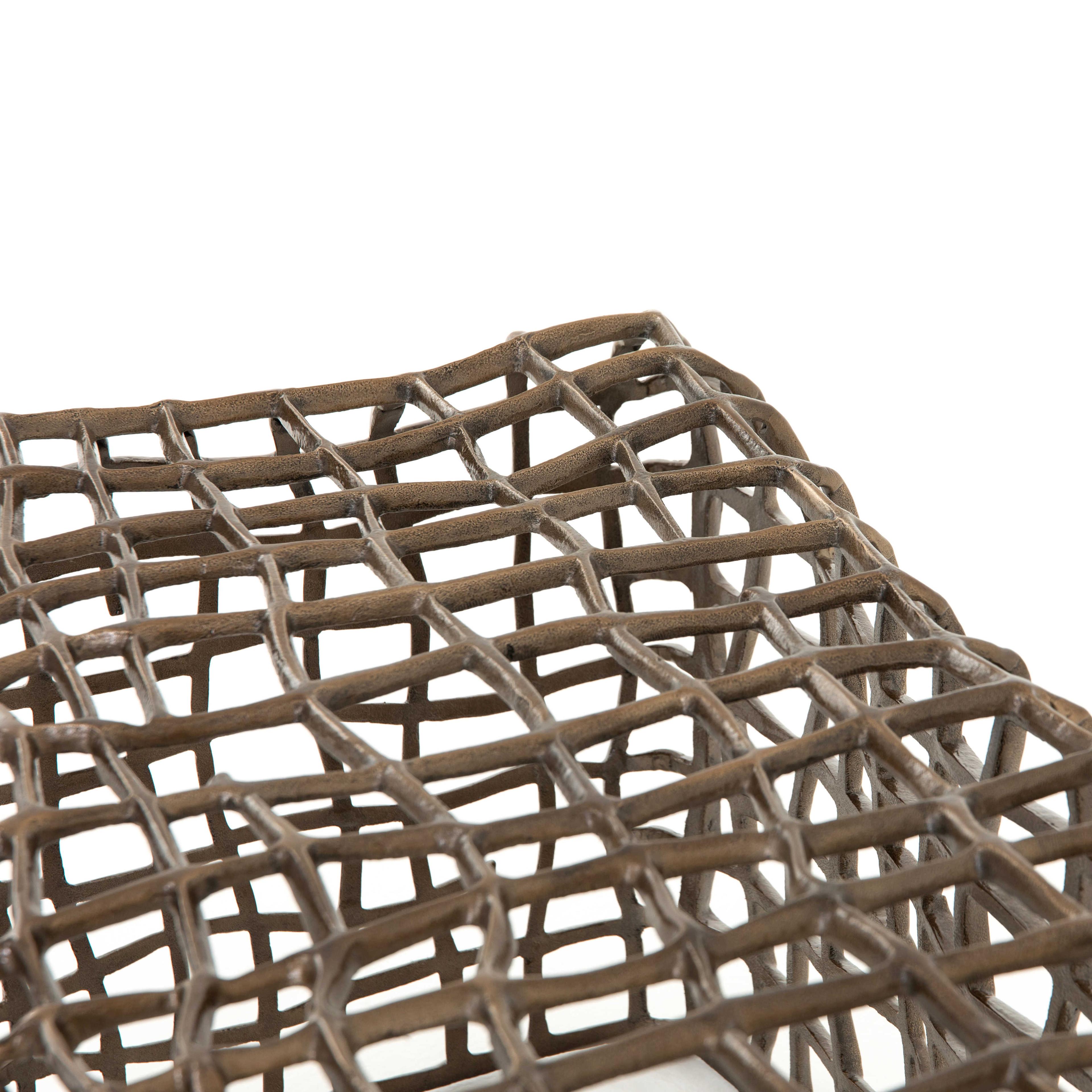 Four Hands Marlow Aged Bronze Accent Bench