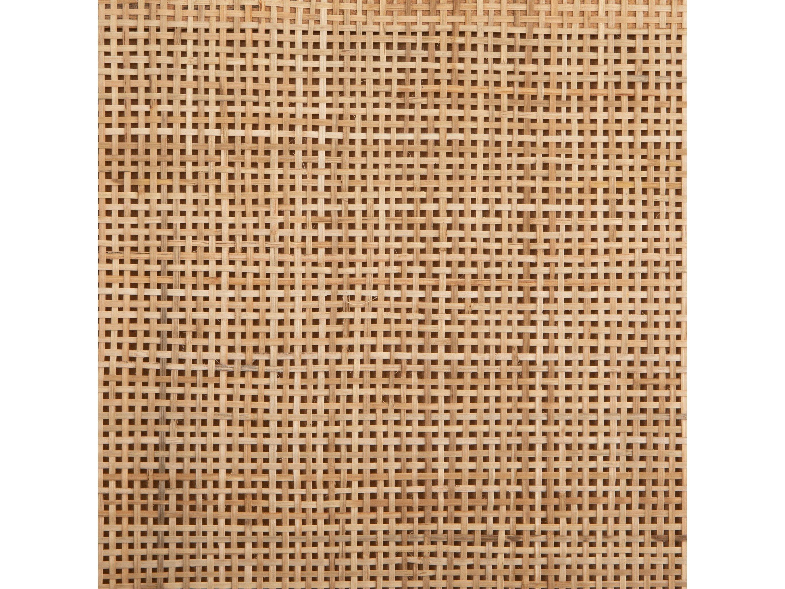 Four Hands Prescott Sydney Black Wash Natural Cane Mango Wood Twin Panel Bed