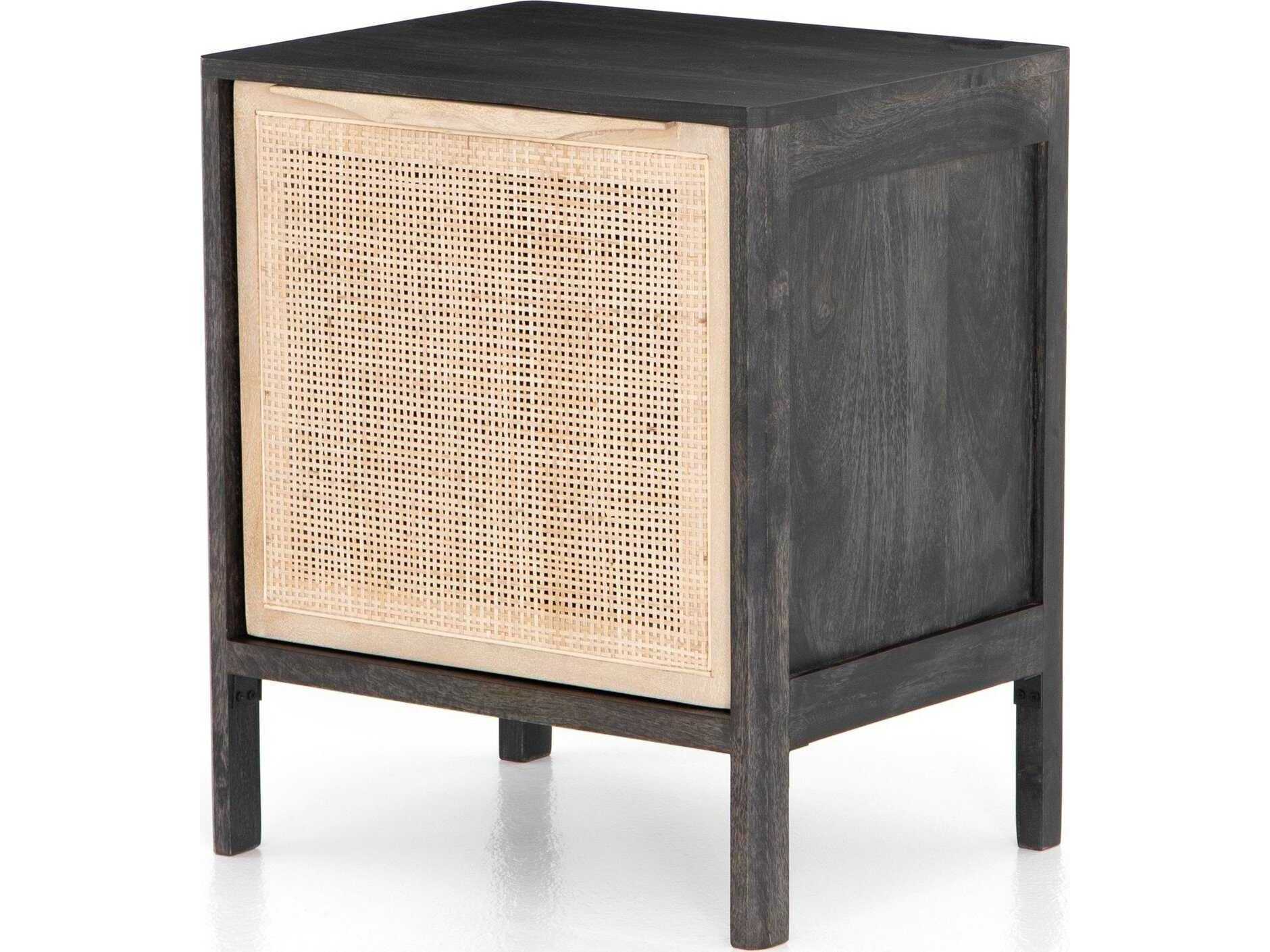 Four Hands Prescott Sydney Black Wash Mango Wood Nightstand