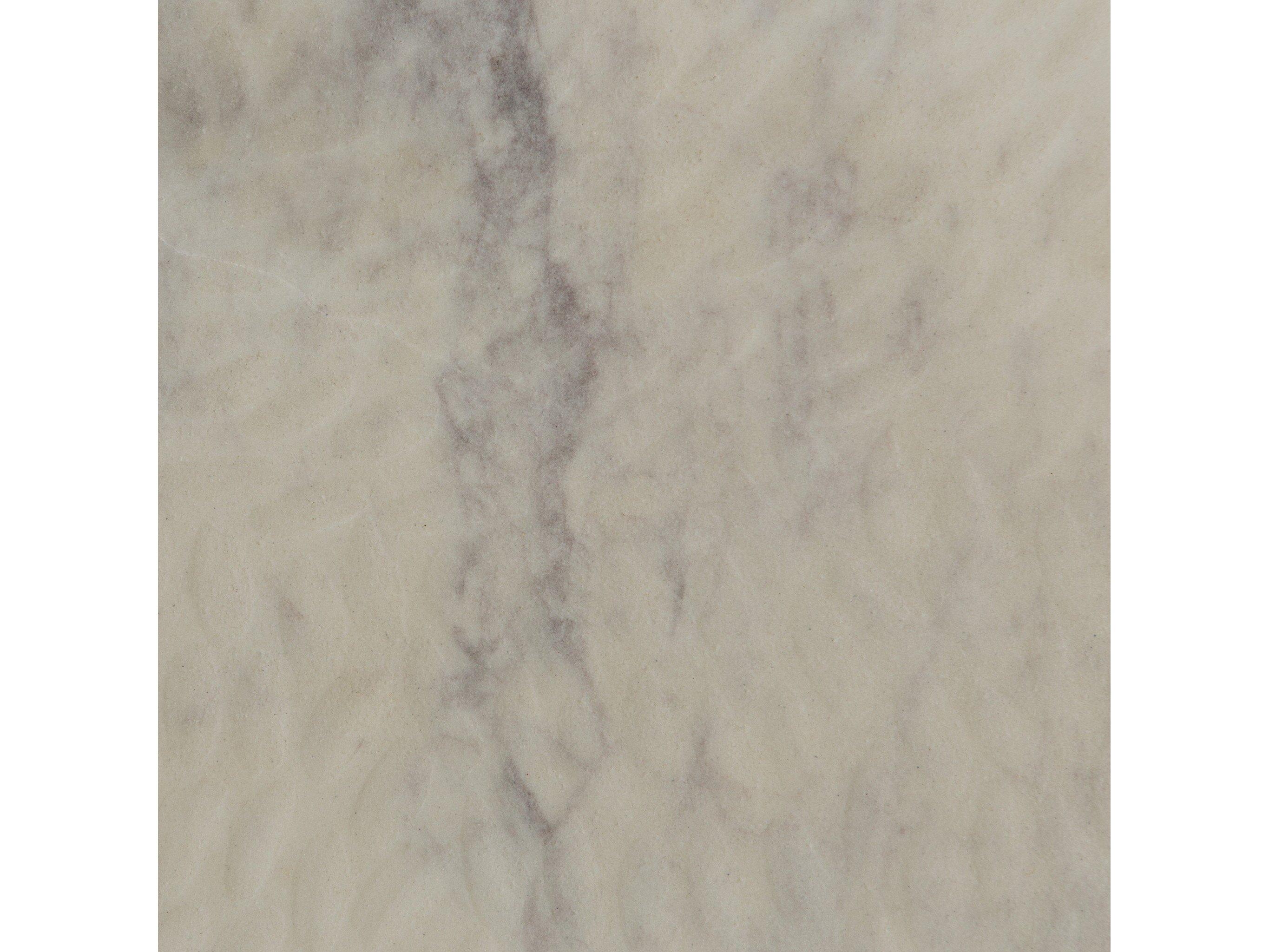 Four Hands Theory Felix Round Rustic Fossil Sandblasted White Marble Coffee Table