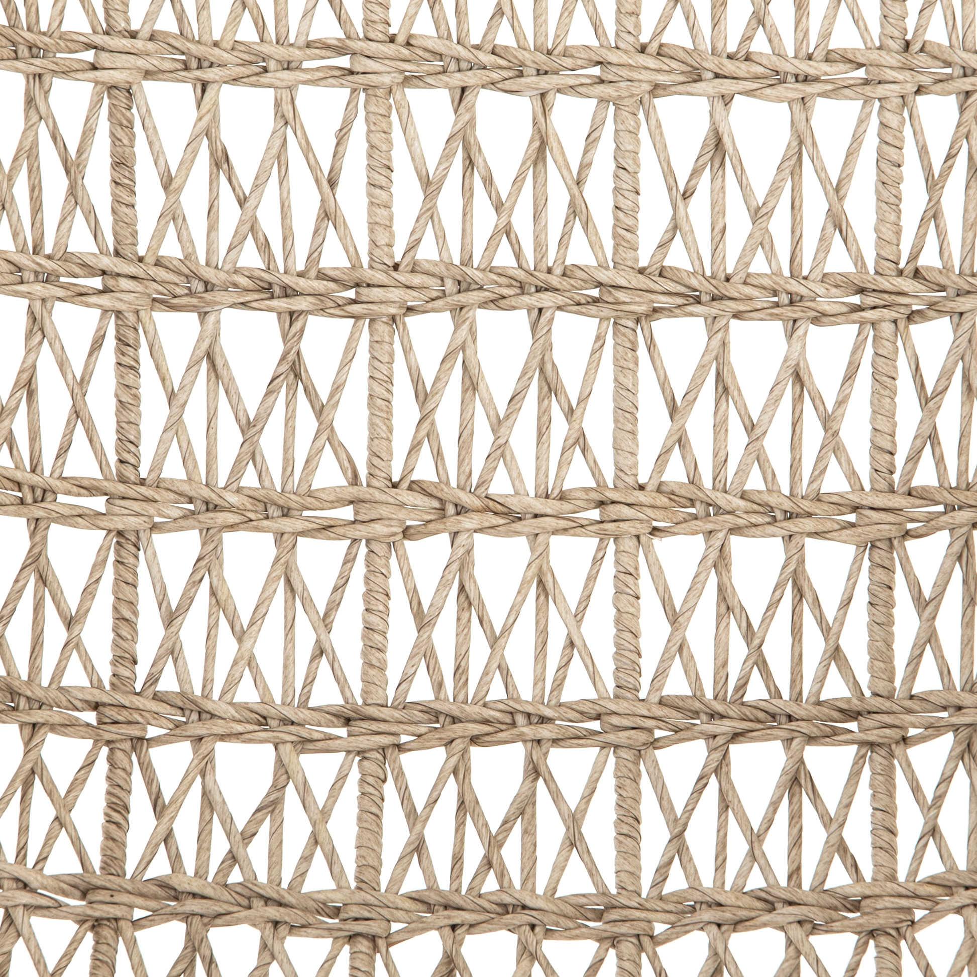 Four Hands Grass Roots Bandera Wicker White Arm Dining Chair