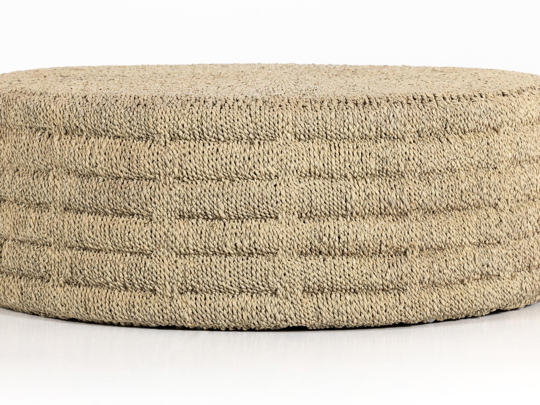 Four Hands Grass Roots Pascal Round Light Natural Coffee Table