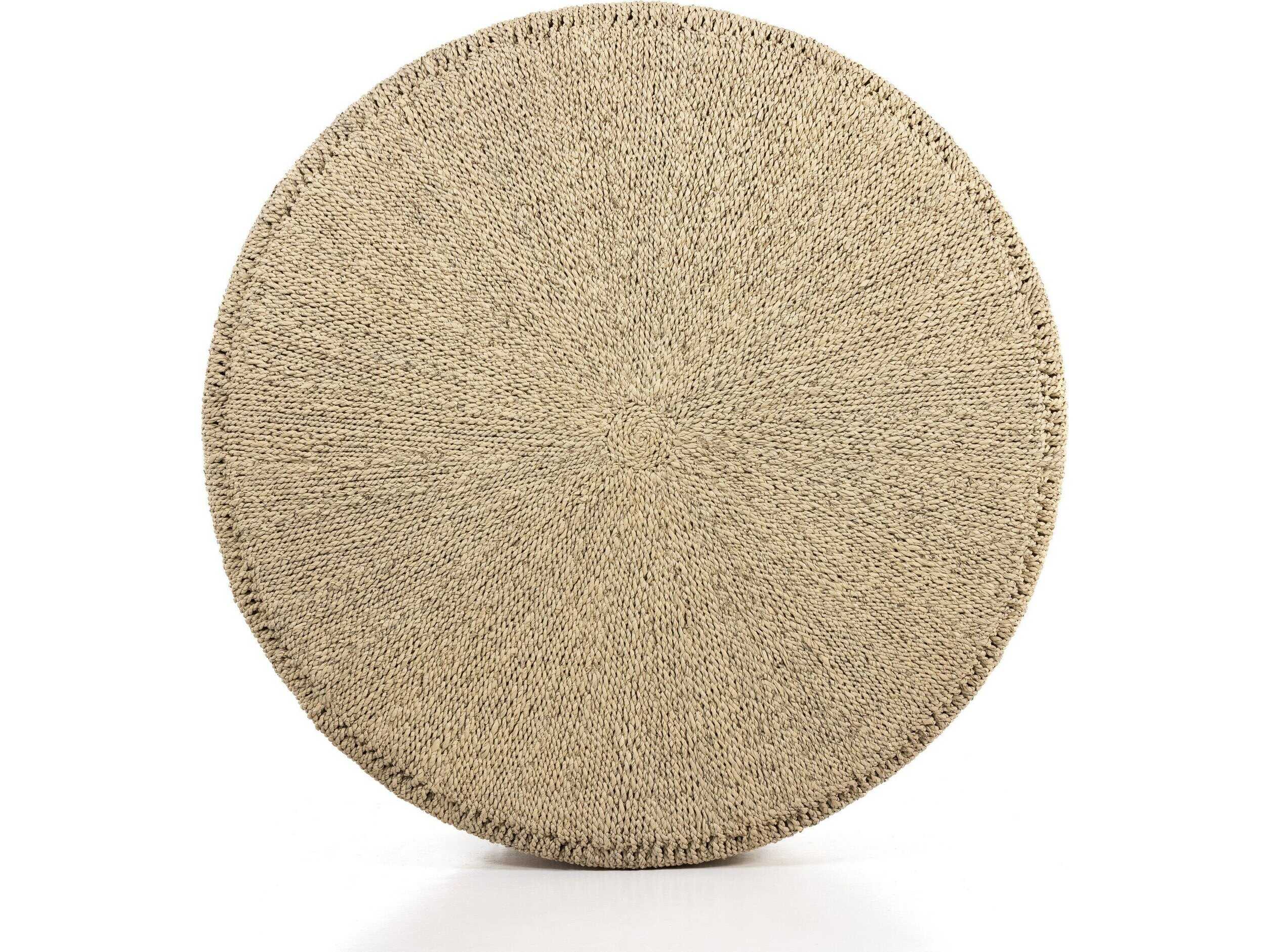 Four Hands Grass Roots Pascal Round Light Natural Coffee Table
