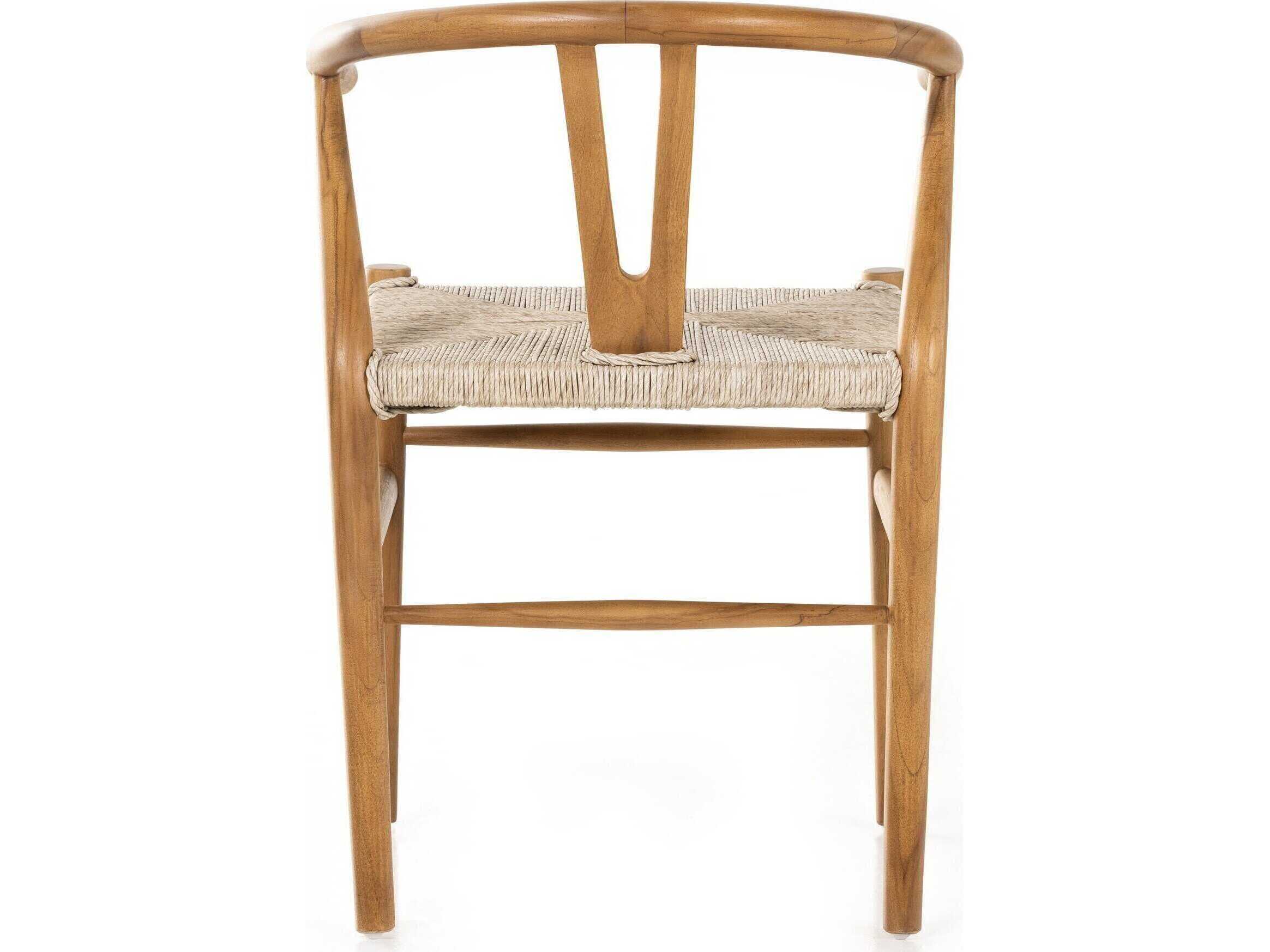 Four Hands Grass Roots Muestra Wood Teak Brown Side Dining Chair