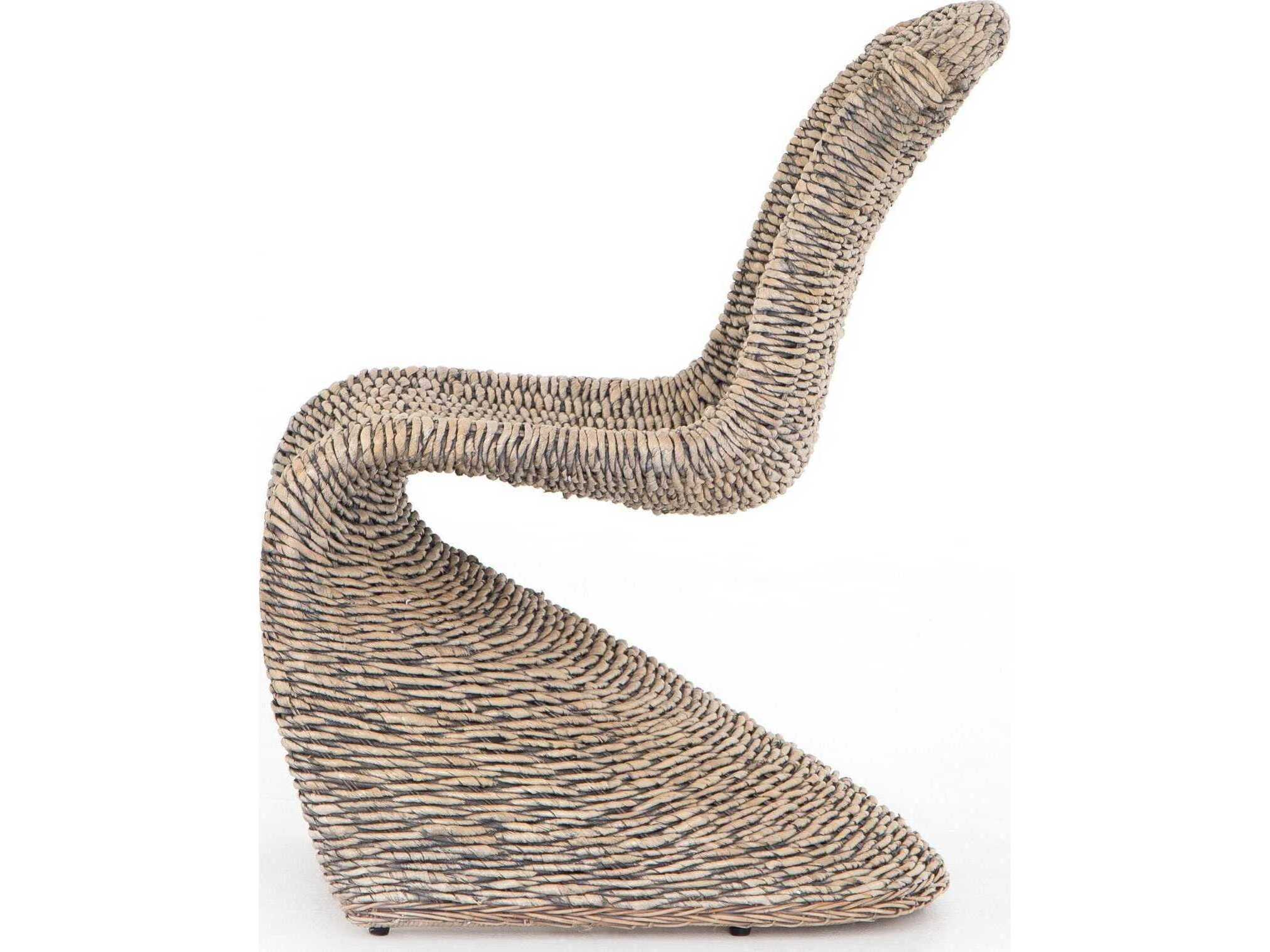 Four Hands Grass Roots Portia Gray Side Dining Chair