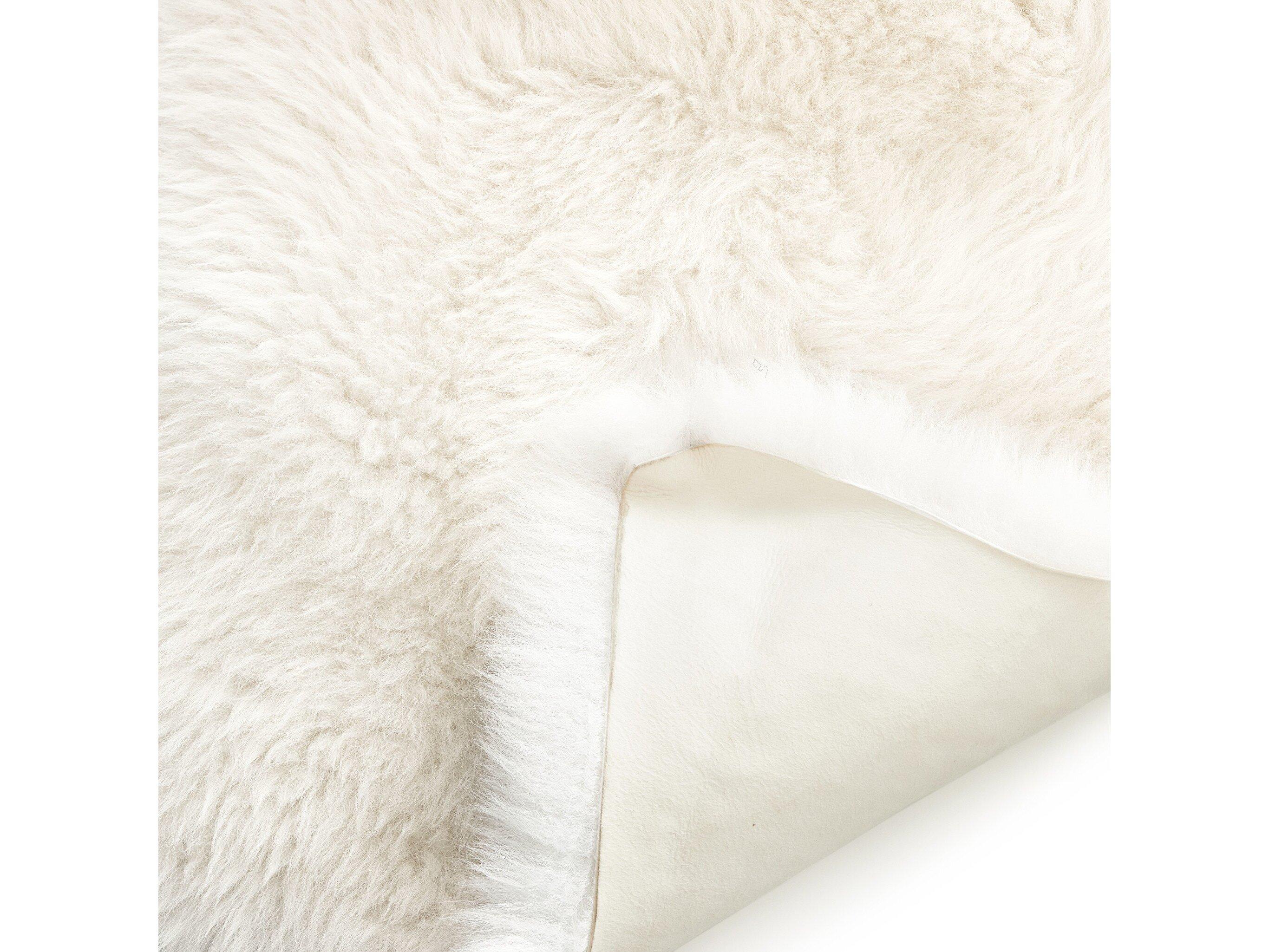 Four Hands Mateo Lalo Lambskin Throw Cream