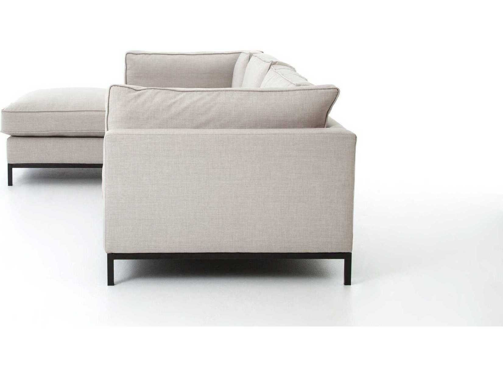 Four Hands Atelier Beige Upholstered Sectional Sofa