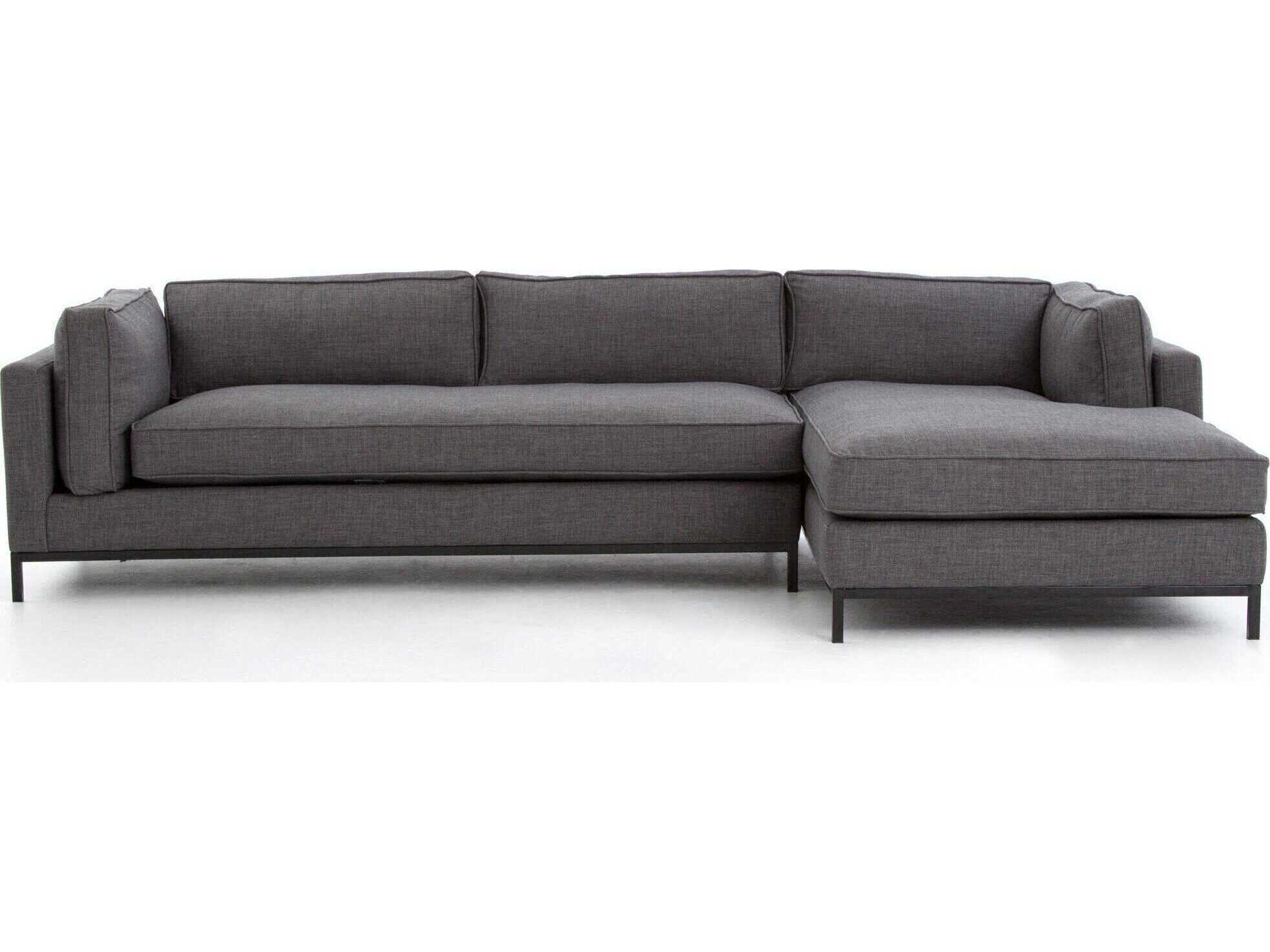 Four Hands Atelier Gray Upholstered Sectional Sofa