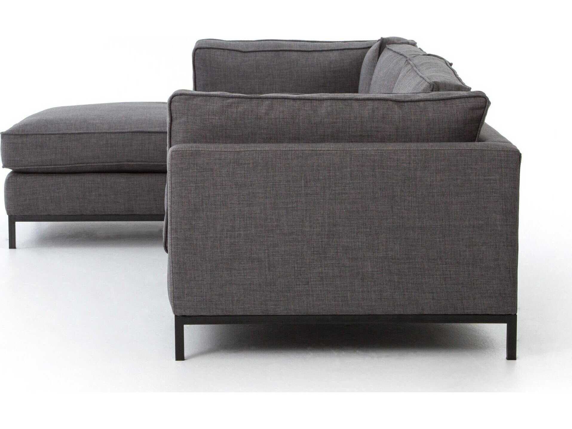 Four Hands Atelier Gray Upholstered Sectional Sofa
