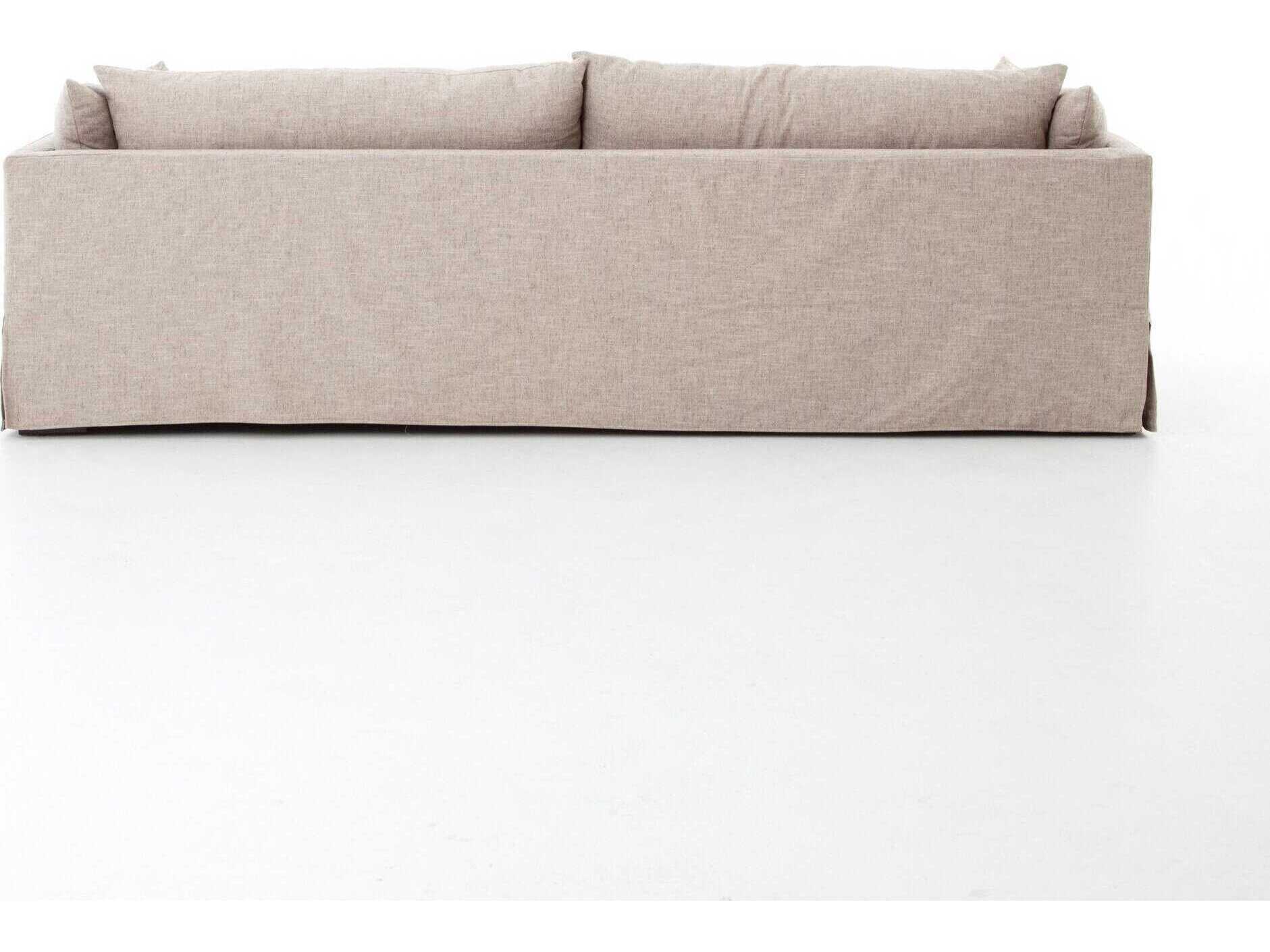 Four Hands Atelier Habitat Valley Nimbus Espresso Gray Upholstered Sofa