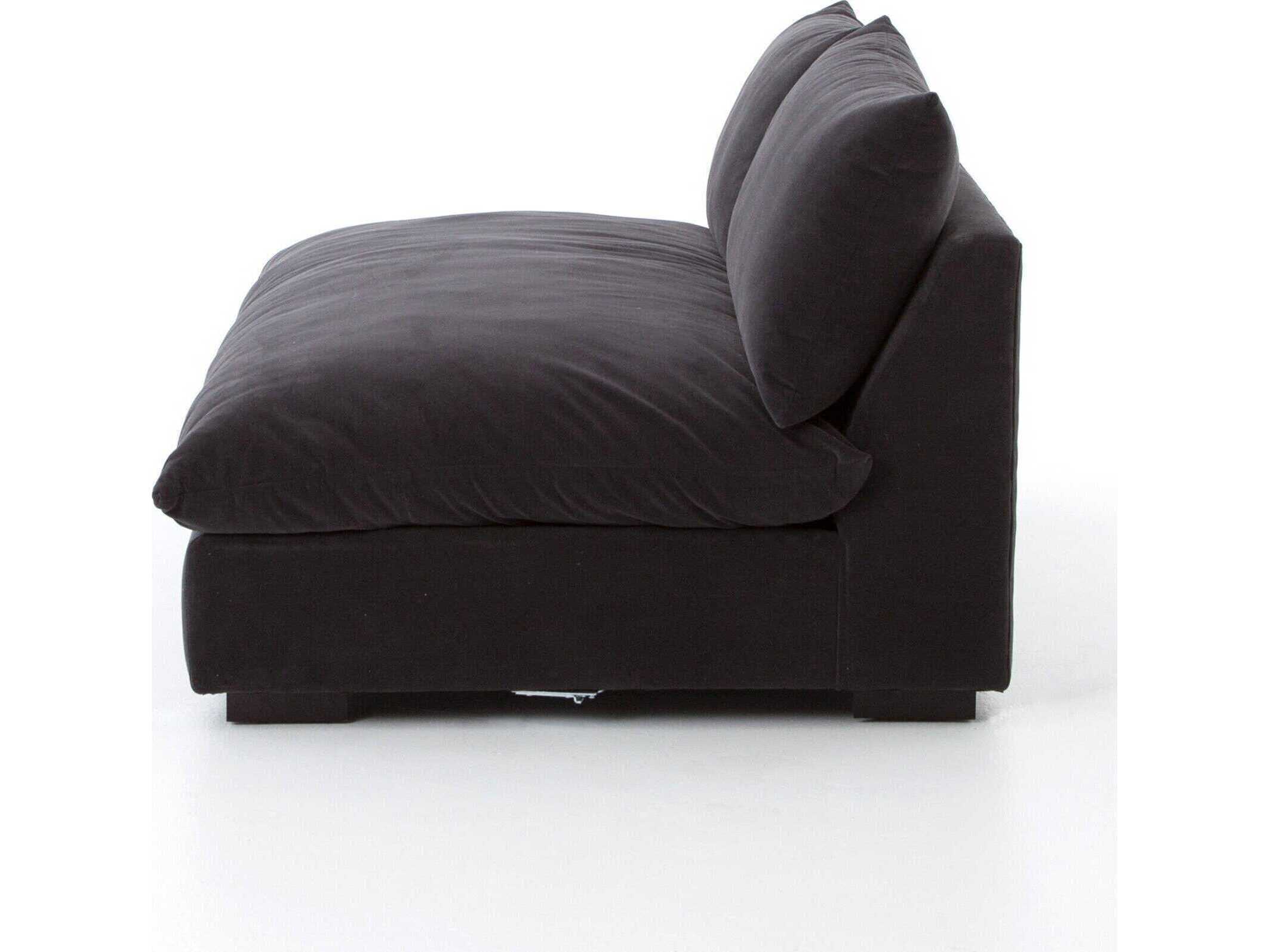 Four Hands Atelier Grant Henry Charcoal Espresso Gray Upholstered Loveseat