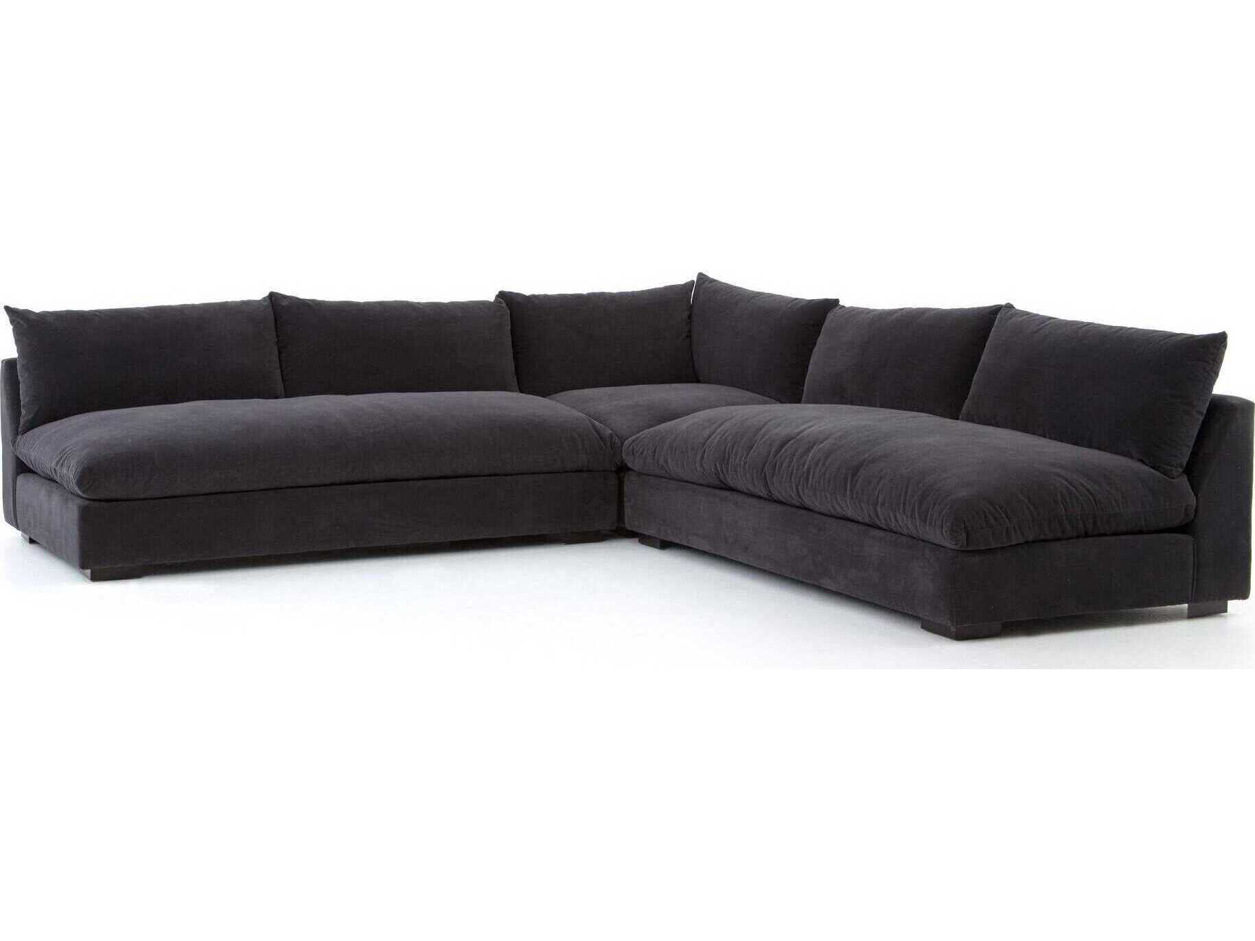 Four Hands Atelier Grant Gray Upholstered Sectional Sofa