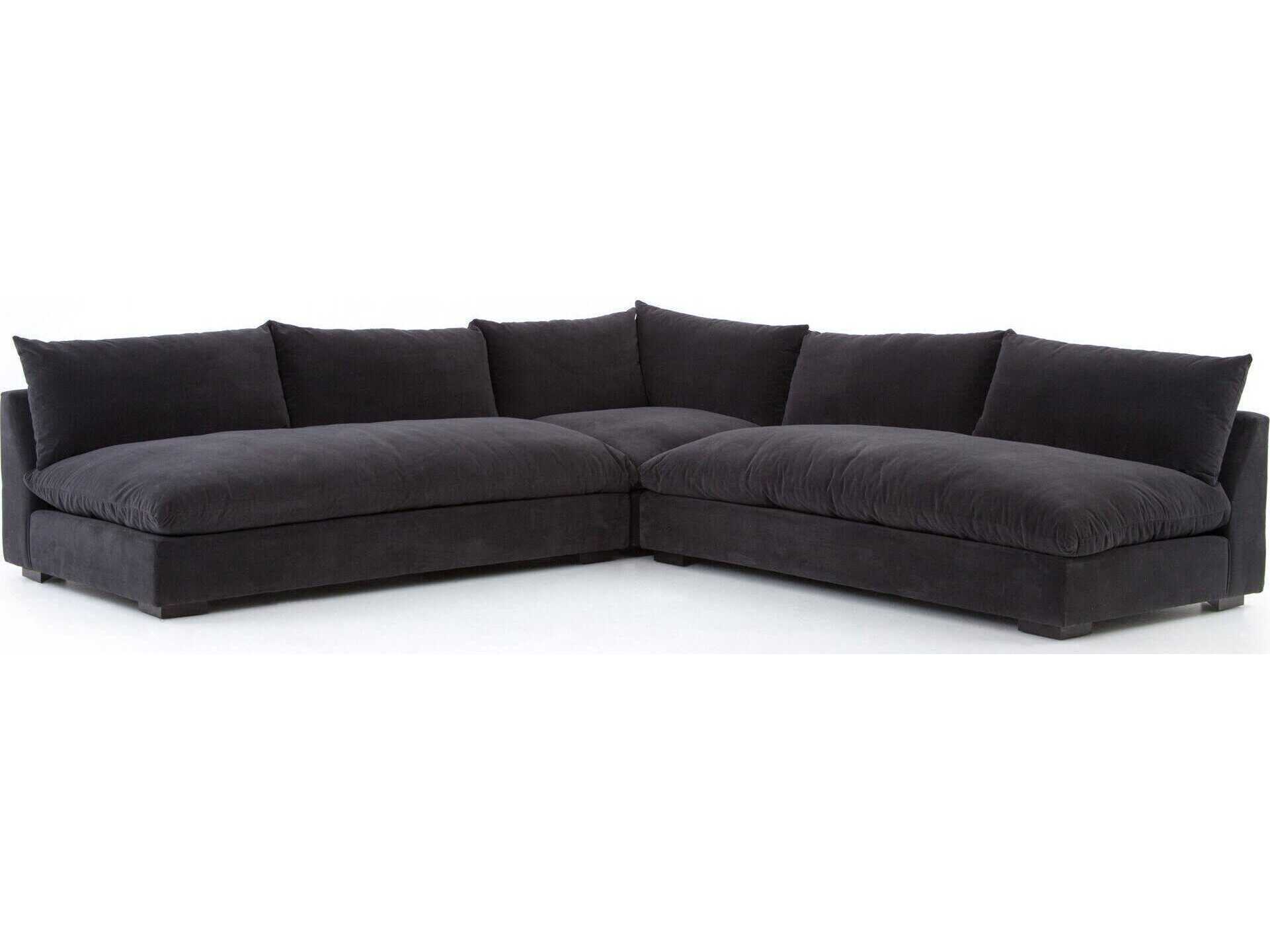 Four Hands Atelier Grant Gray Upholstered Sectional Sofa