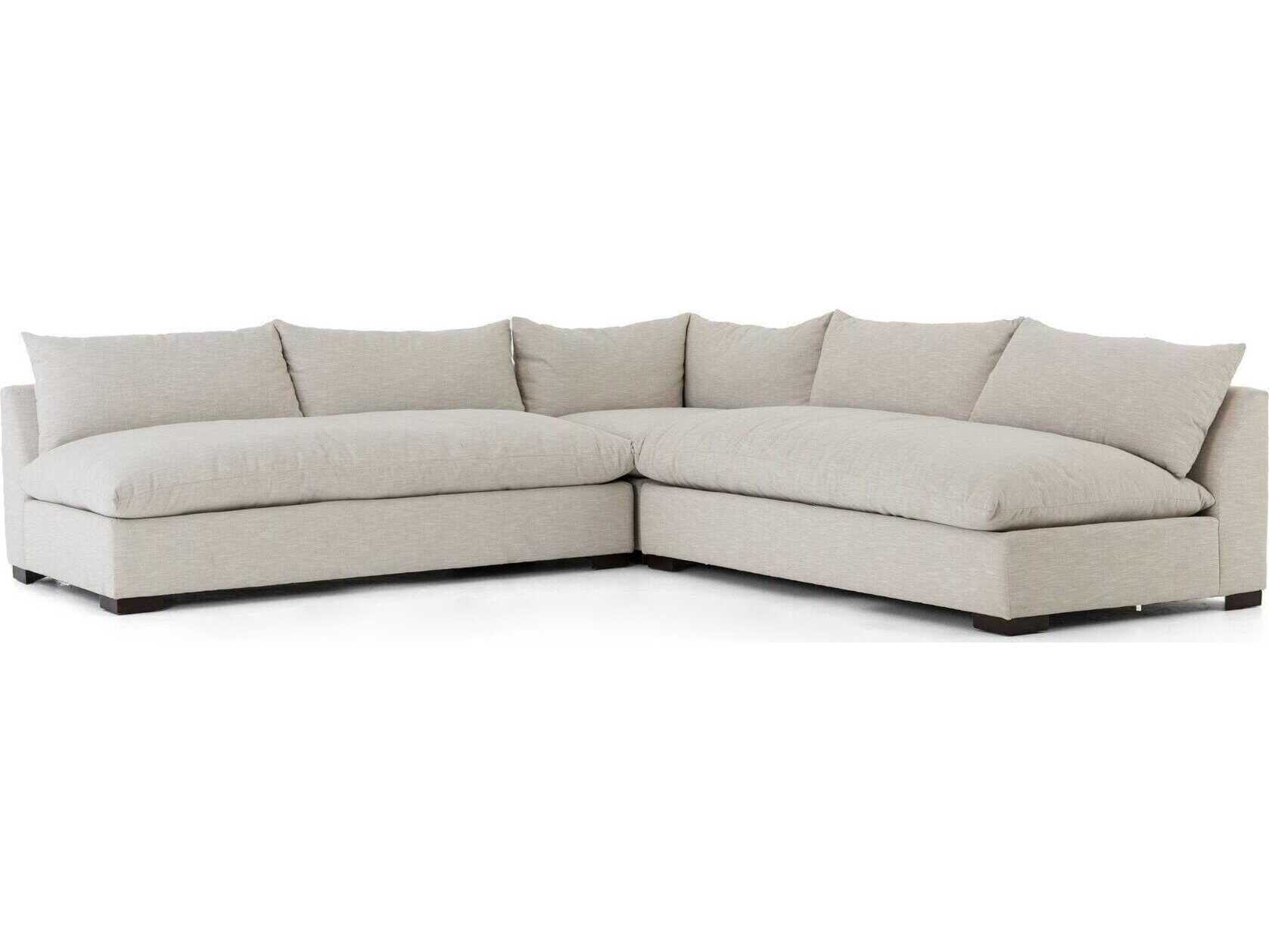 Four Hands Atelier Grant 3 - Piece Beige Upholstered Sectional Sofa